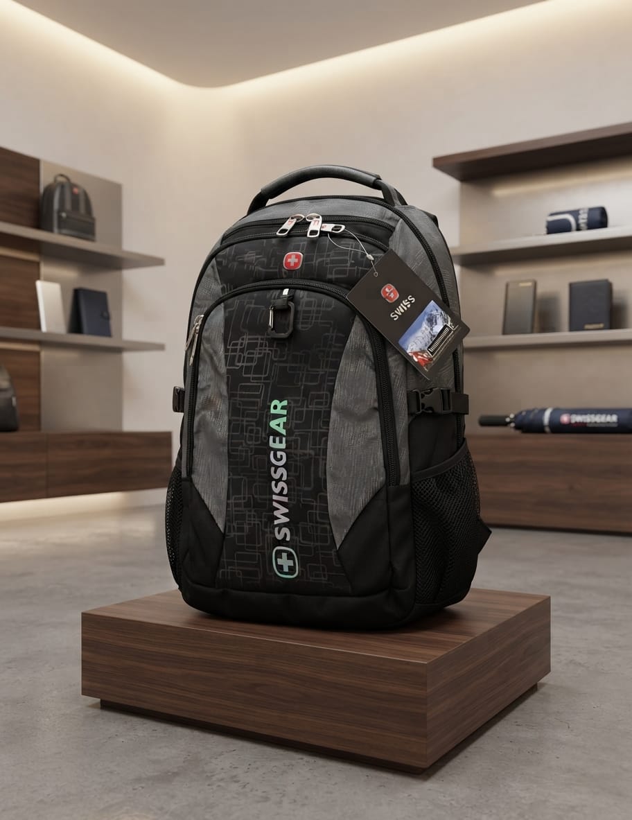 The Swiss Gear Red & Black Travel/Laptop Backpack(O)