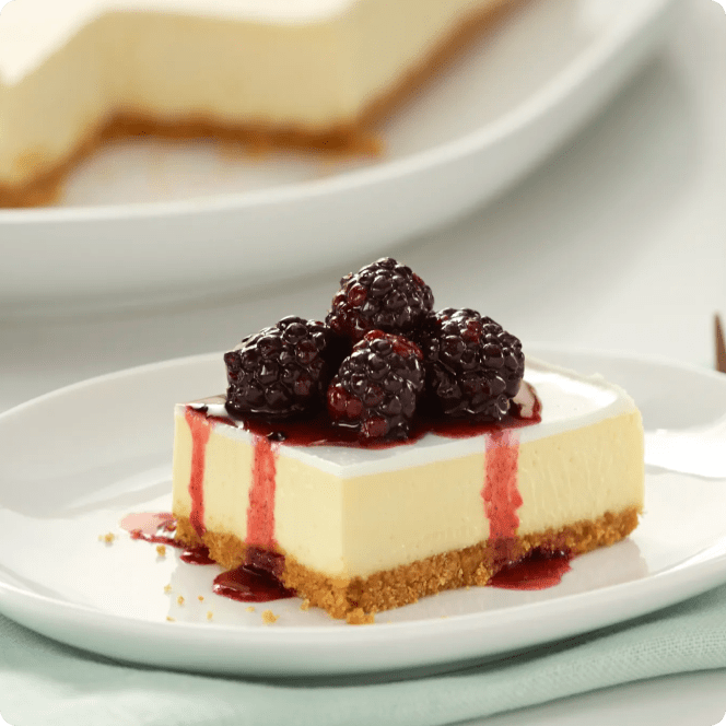  New York-Style Sour Cream-Topped Cheesecake