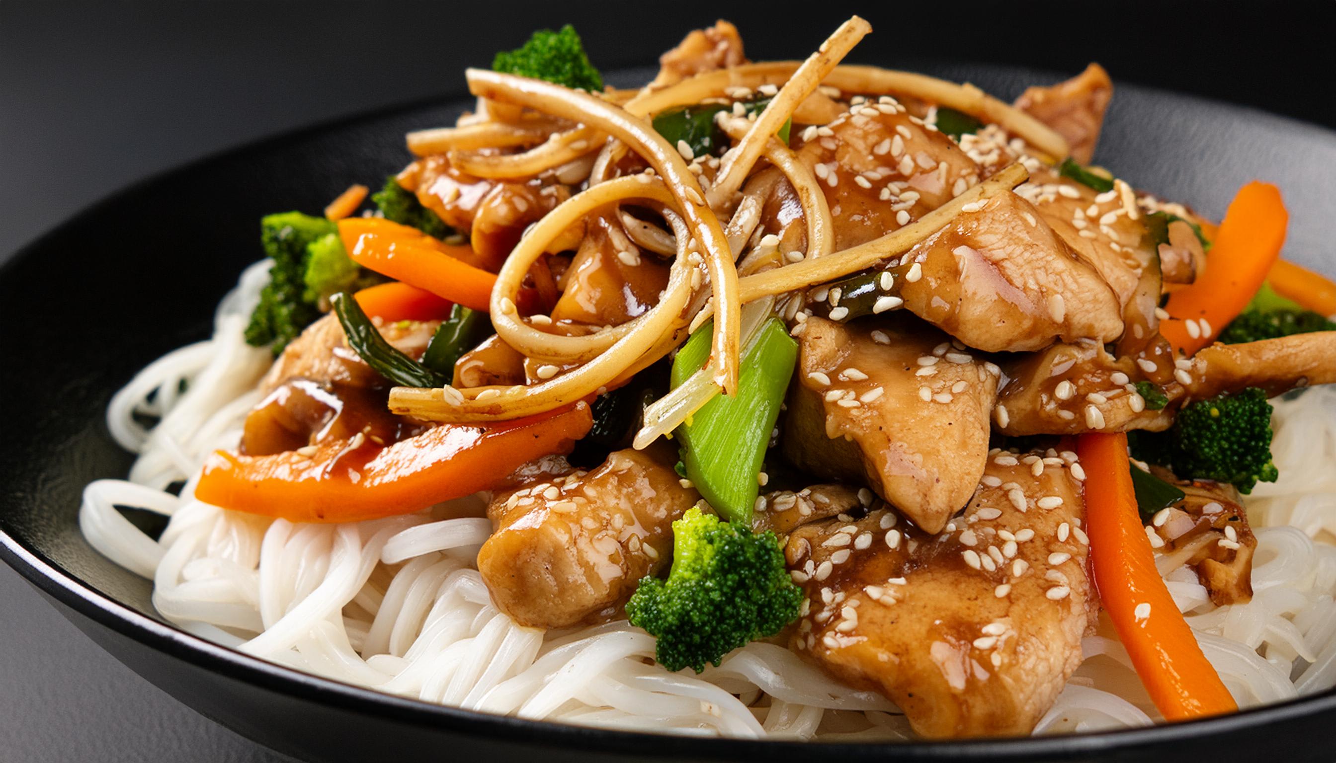 Chicken teriyaki & sesame stir fry