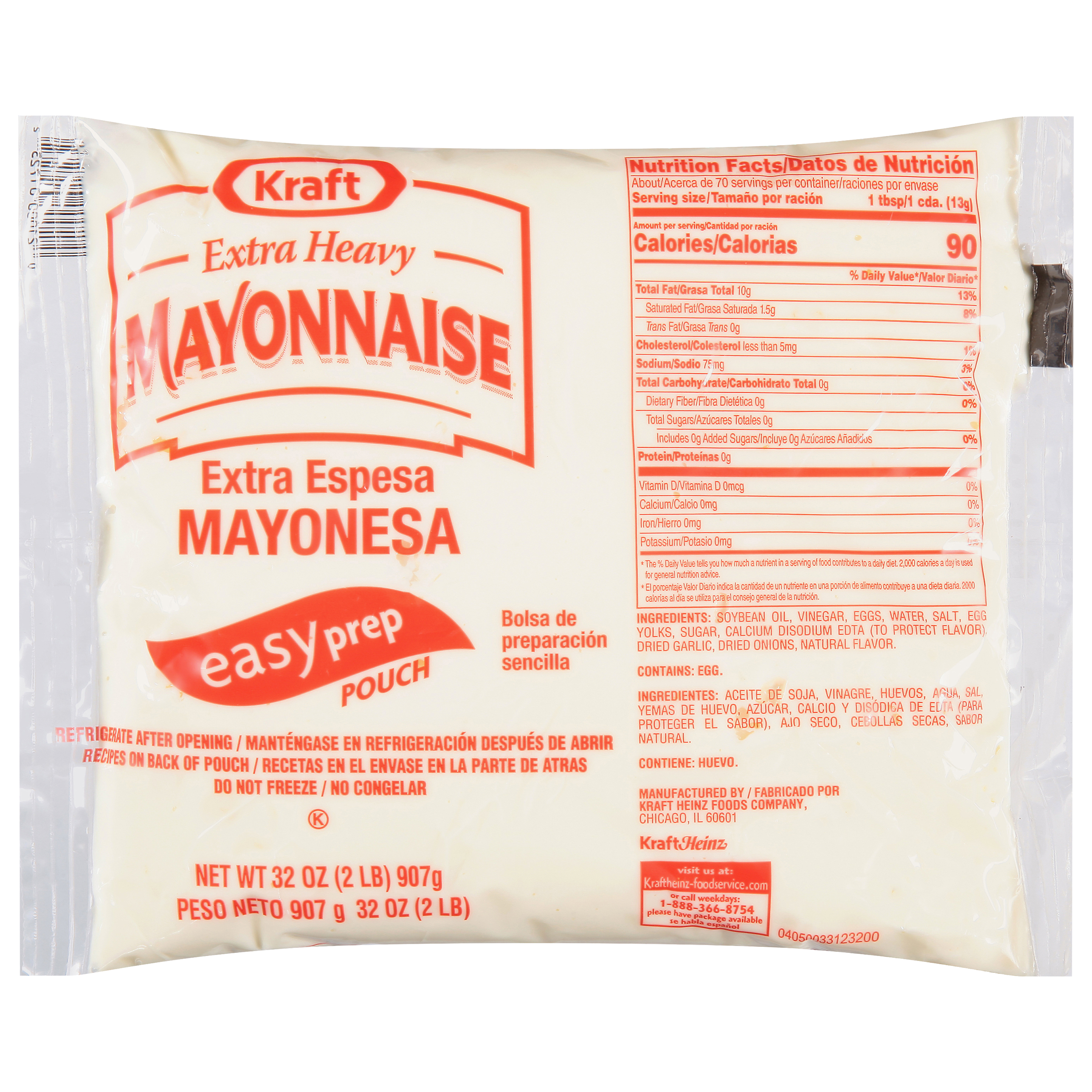 Extra Heavy Mayonnaise Pouch Packs