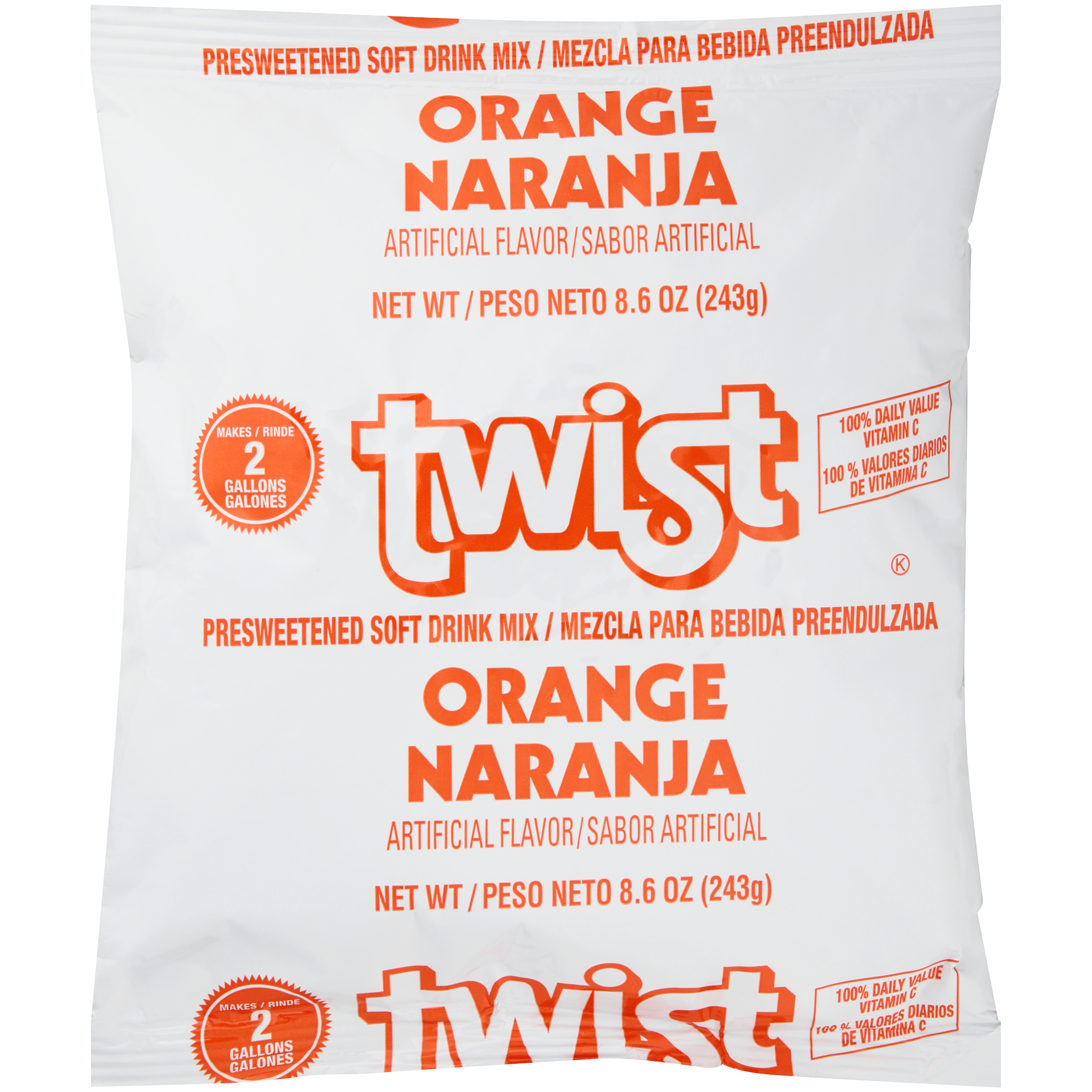 Orange Powdered Beverage Mix