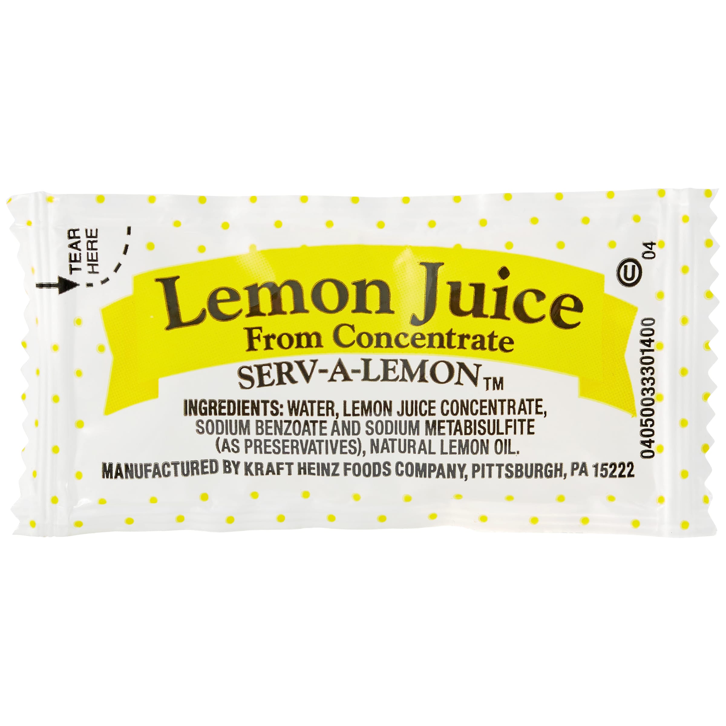 Single Serve Lemon Juice