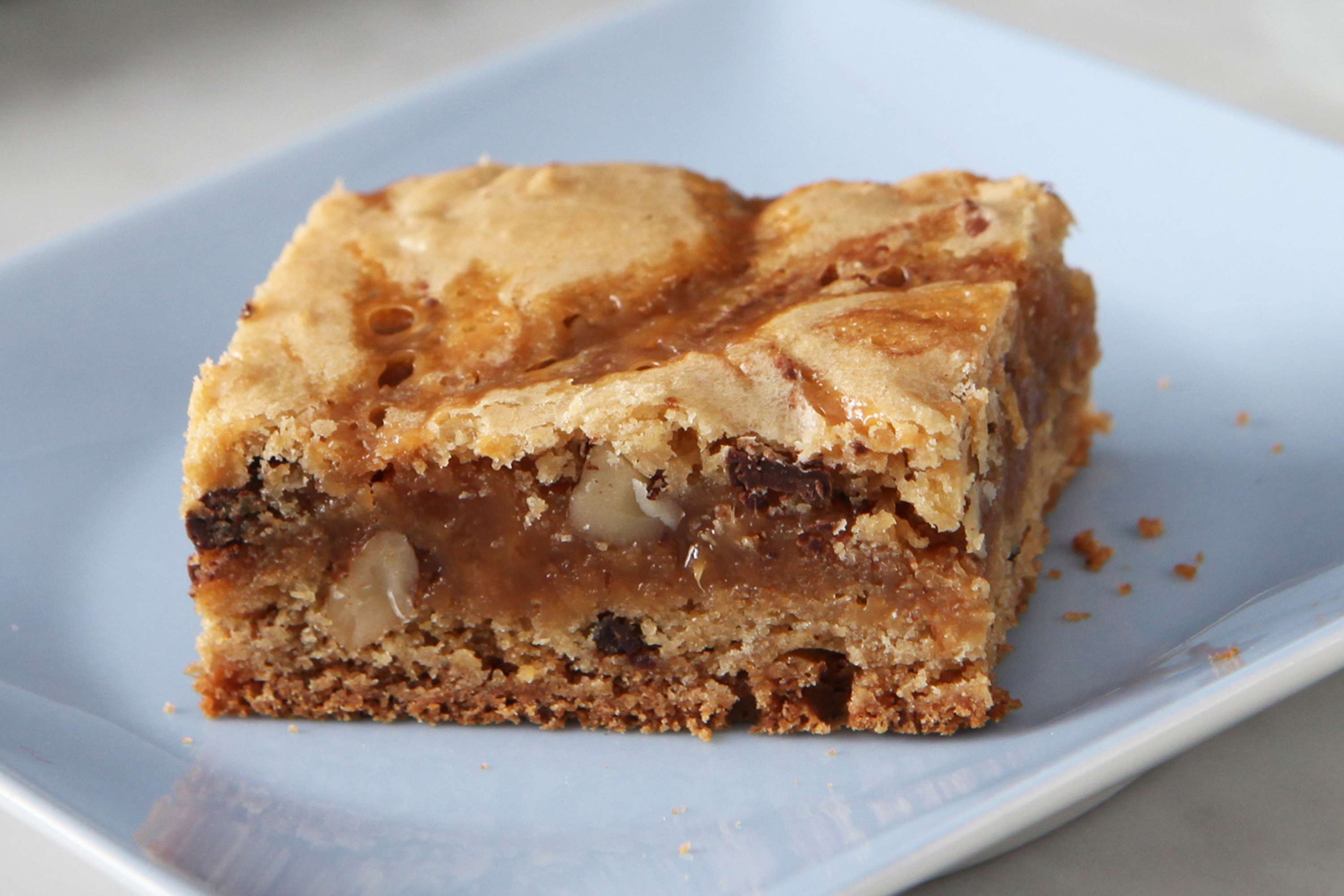 Caramel-Swirl Blondies