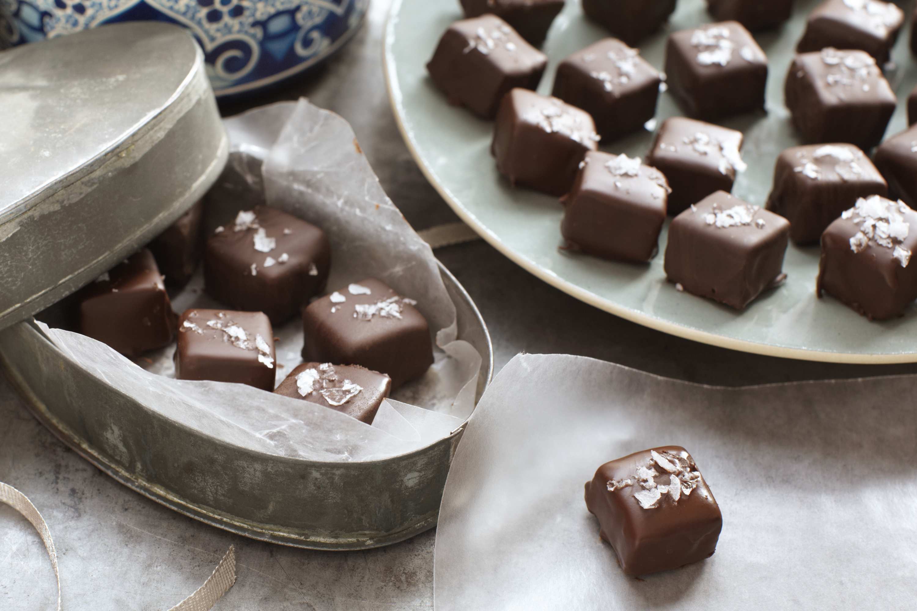 Salted Chocolate-Covered Caramels