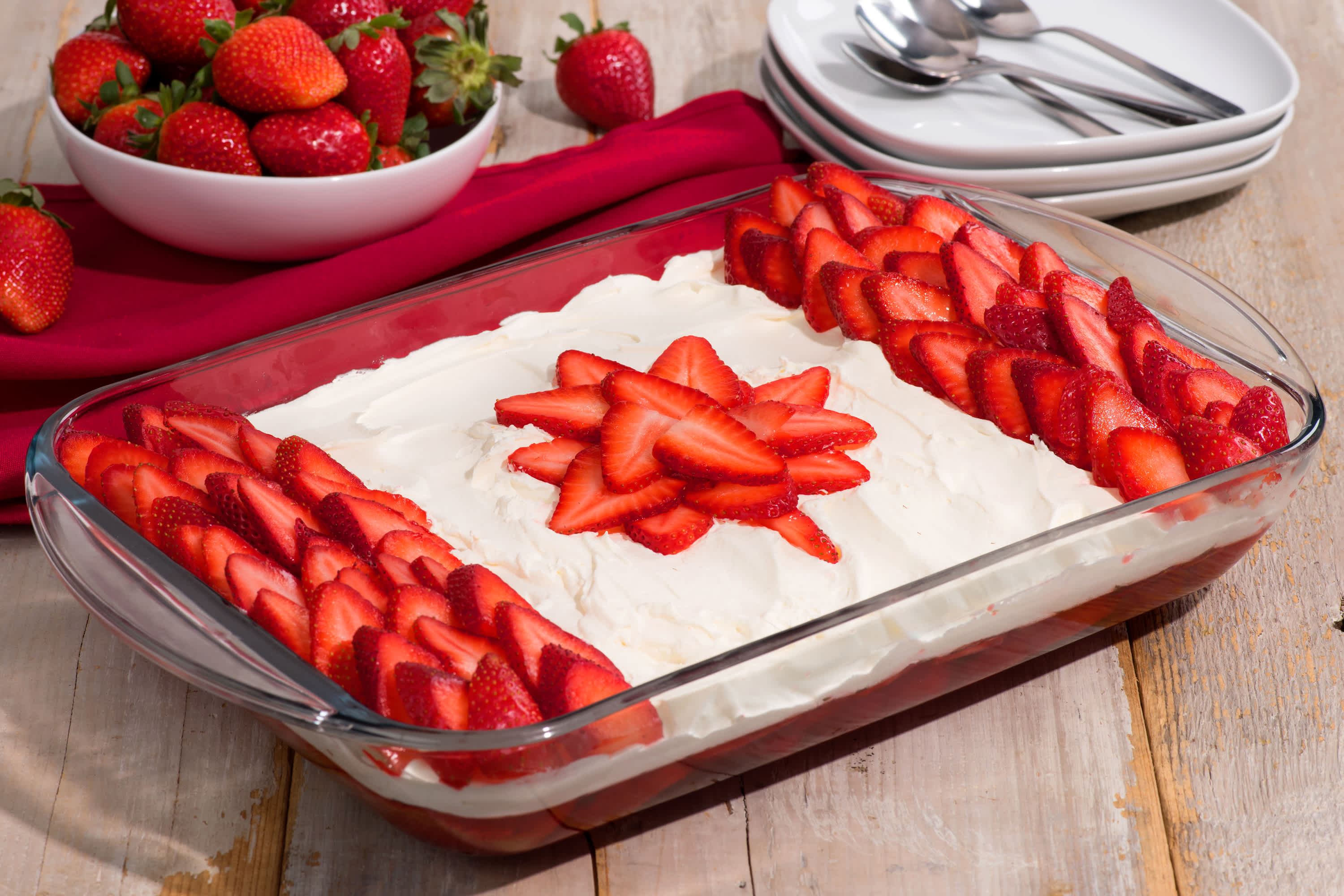 Gâteau « drapeau du Canada »