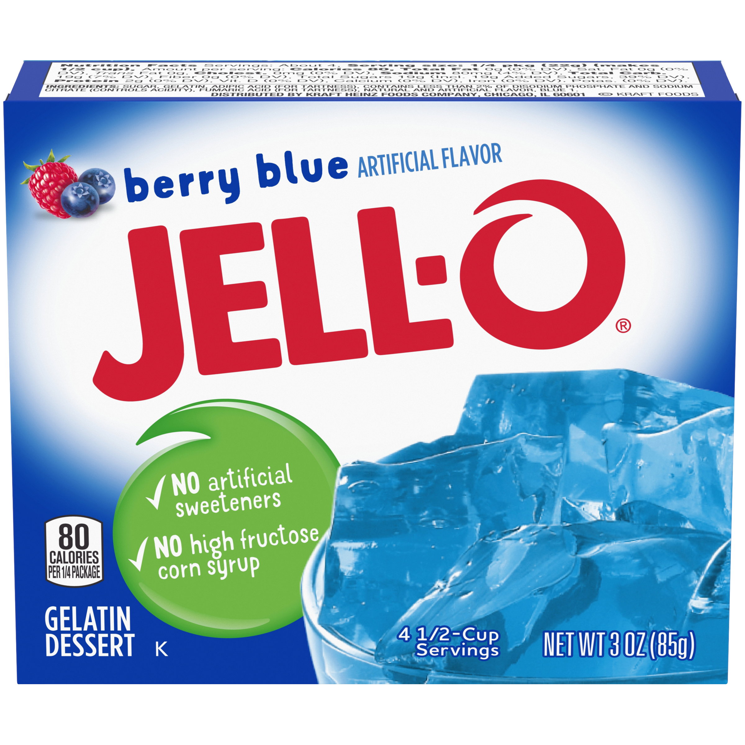 Berry Blue Gelatin Dessert Mix