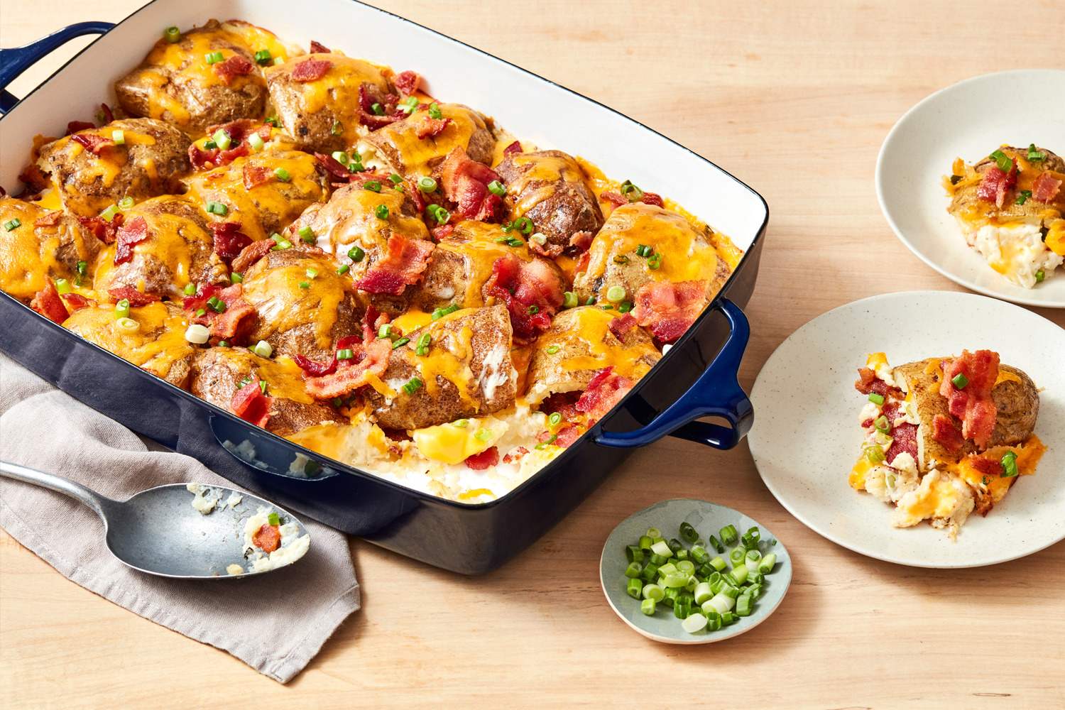 Loaded Baked Potato Skins Casserole