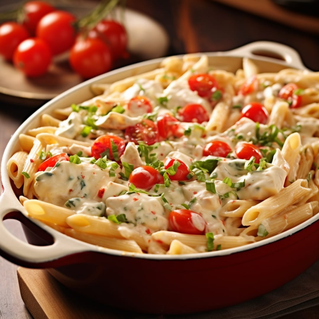 One-Pan Baked Cream Cheese Pasta