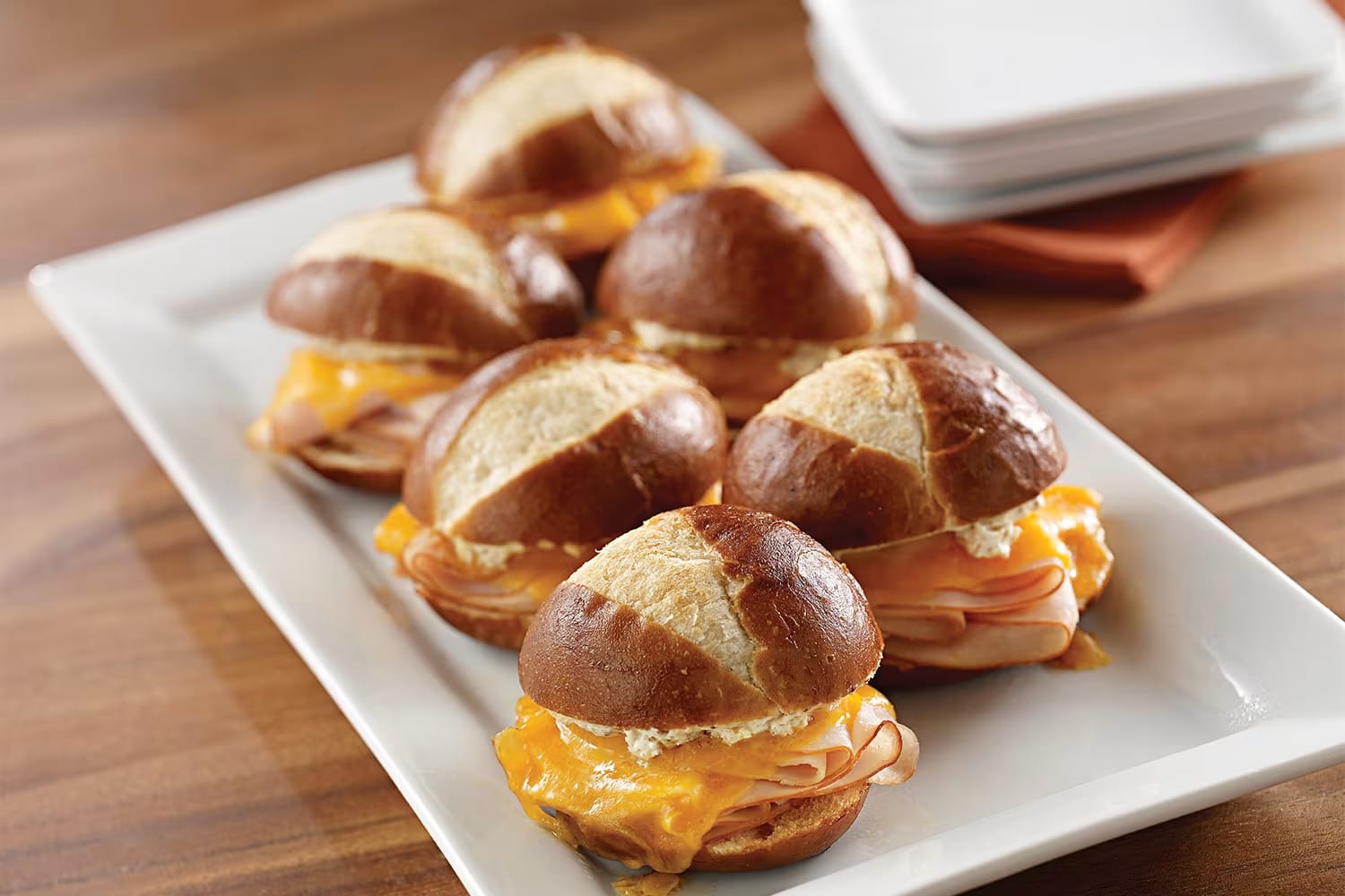 Turkey-Pretzel Sliders