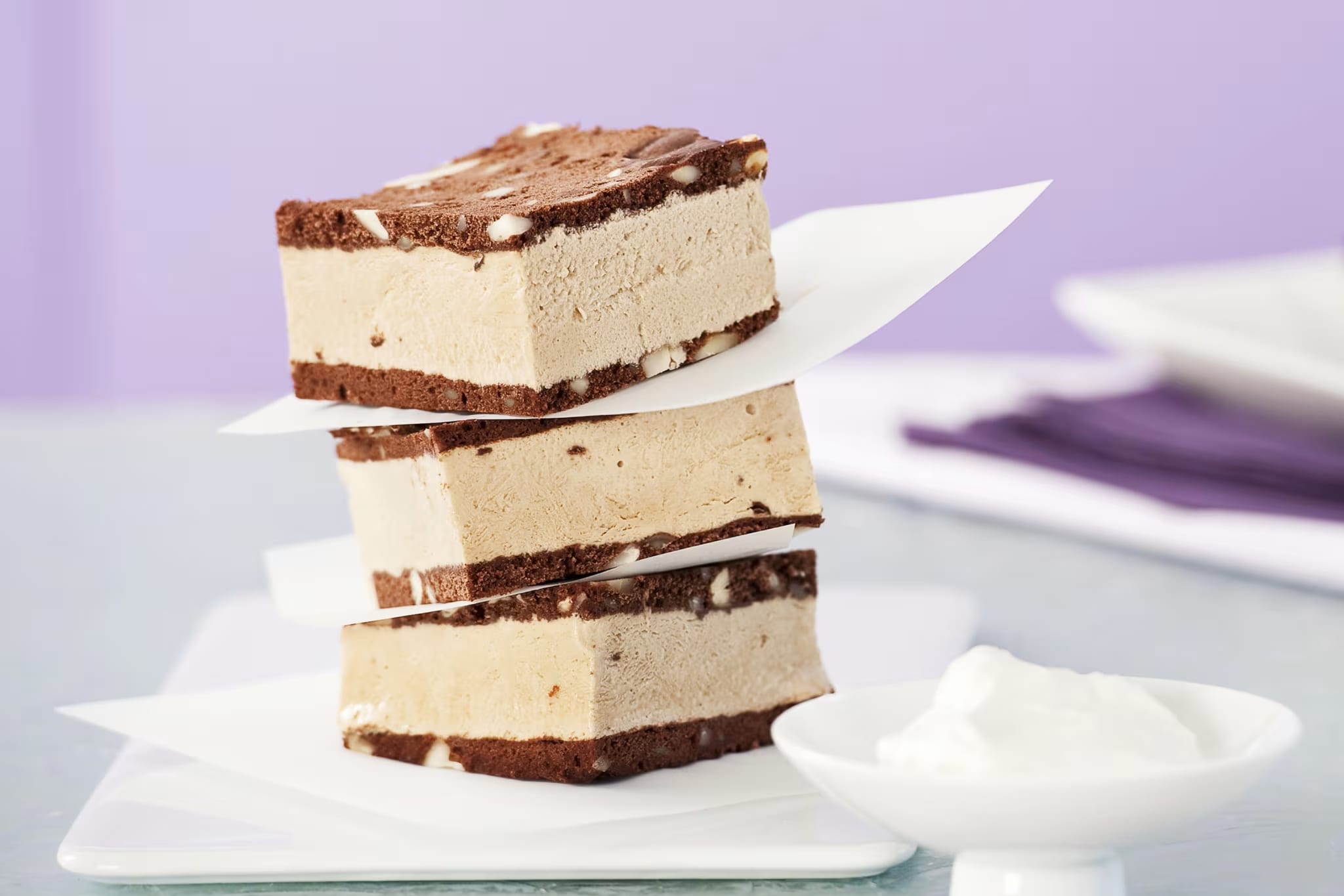 Mocha Brownie "Ice Cream" Sandwiches