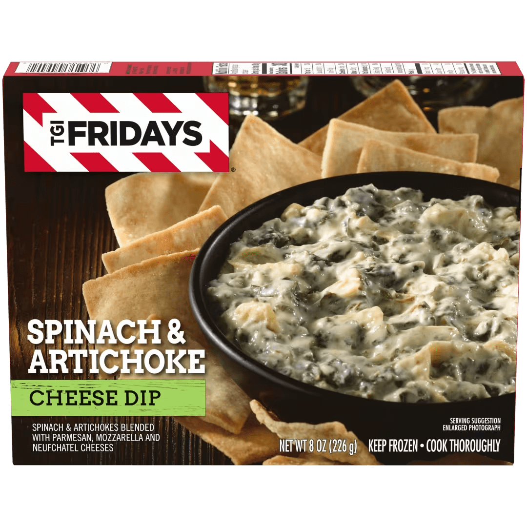 Spinach & Artichoke Cheese Dip Frozen Snack