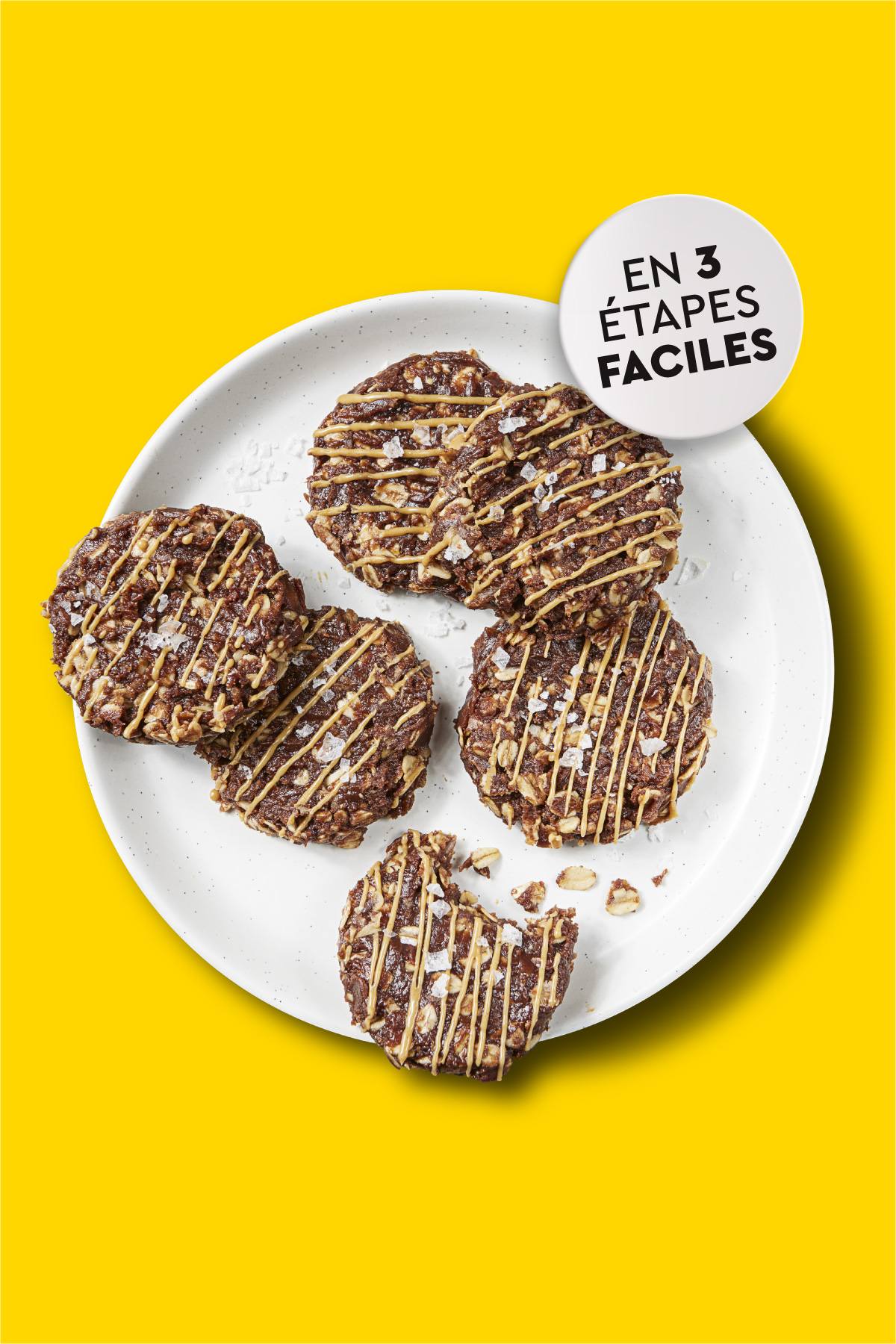 Biscuits au chocolat et au beurre d’arachide sans cuisson
