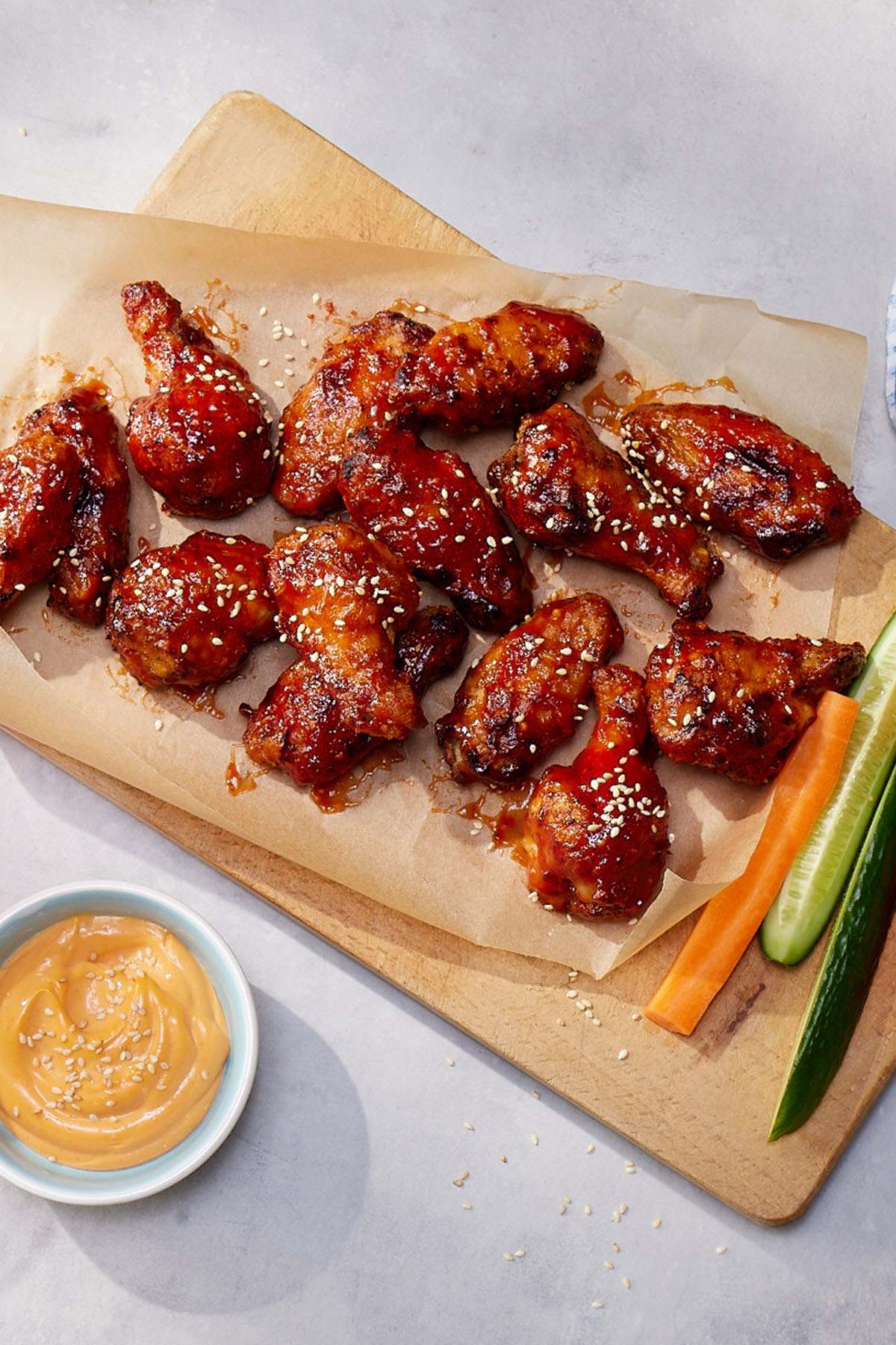 Air-Fryer Sticky Ginger Wings