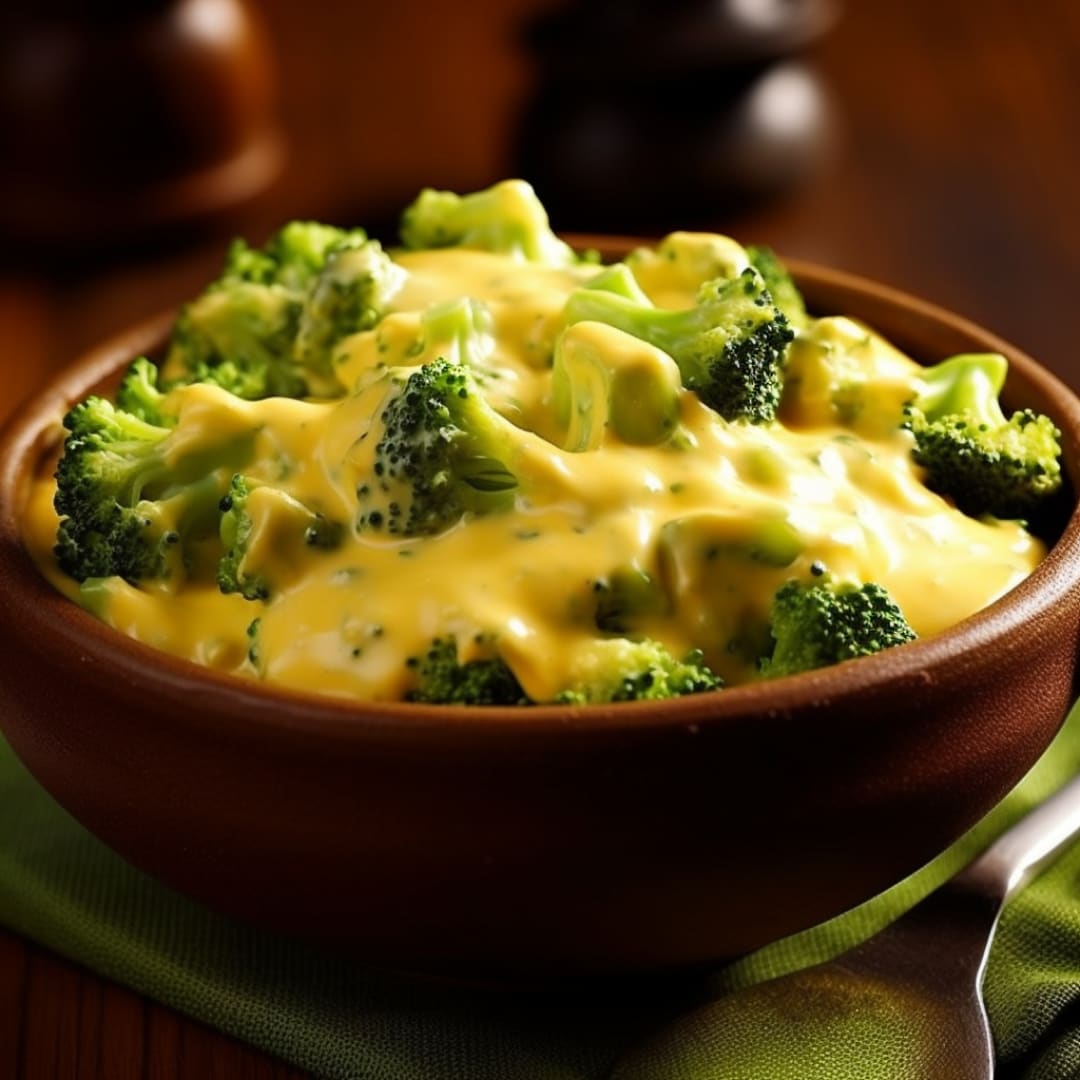 Broccoli with Cheesy VELVEETA Sauce