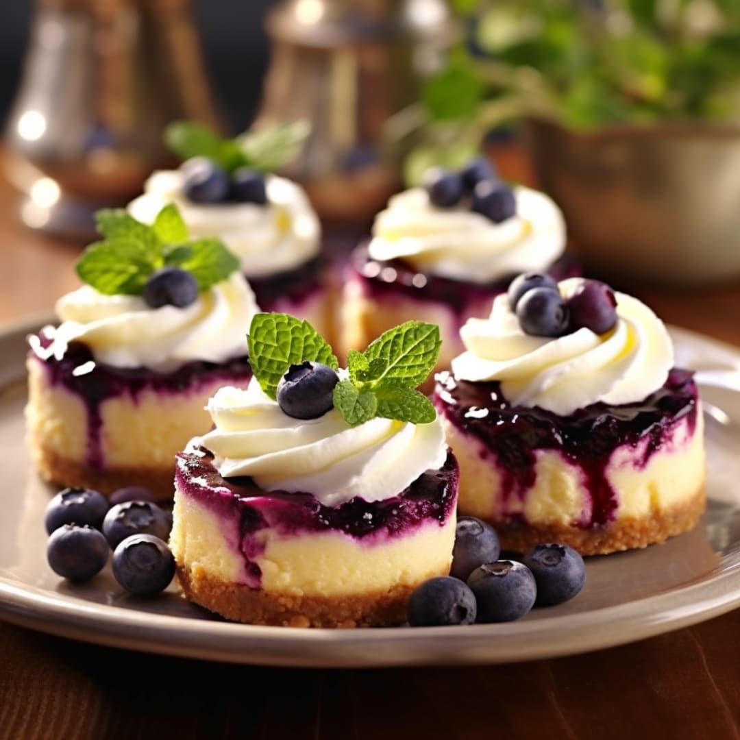 Blueberry Lavender Cheesecake Minis Philadelphia Recipes Heinz