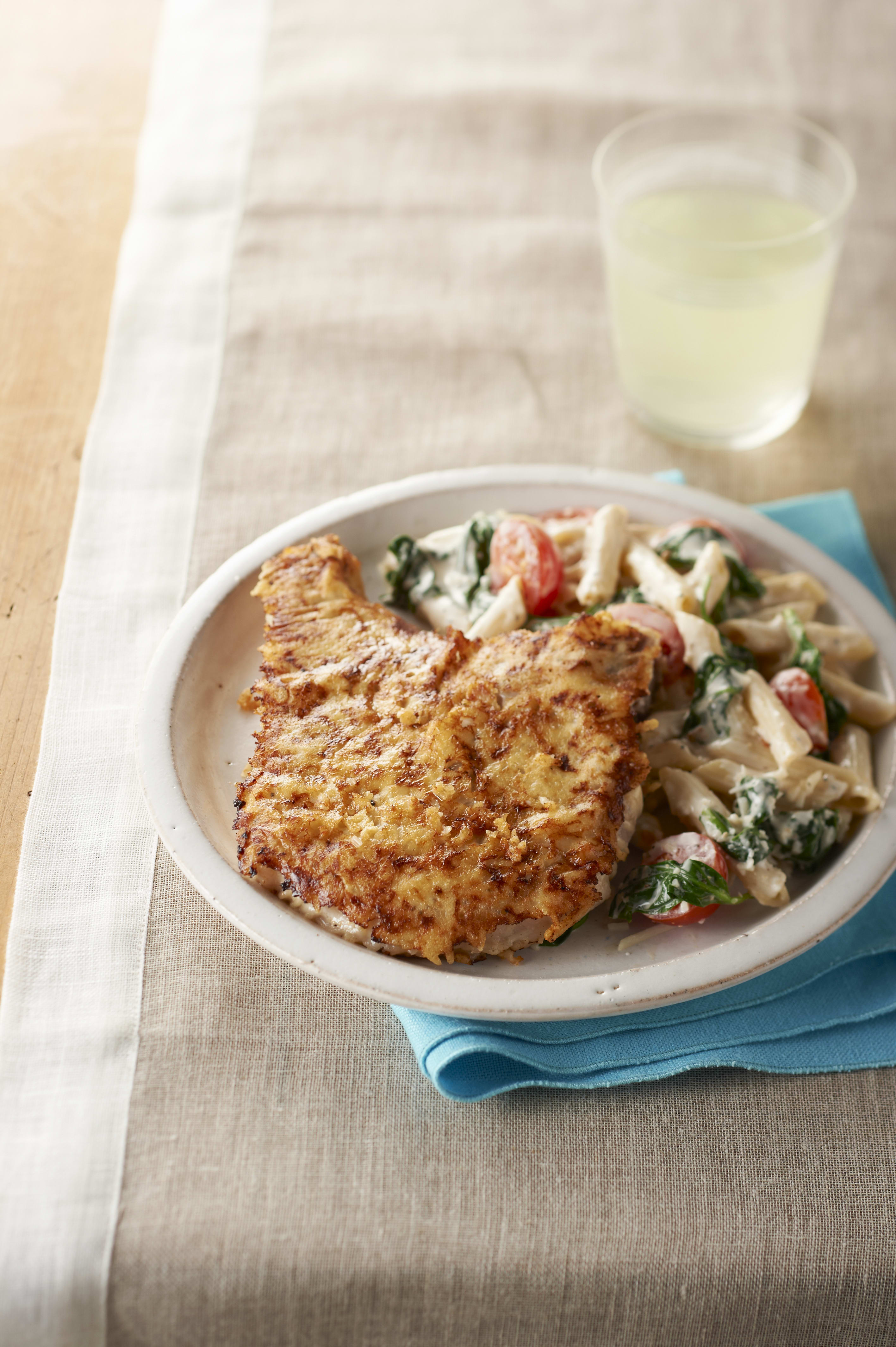 Caesar Pork Chops and Pasta KRAFT SALAD DRESSING Recipes Kraft Heinz