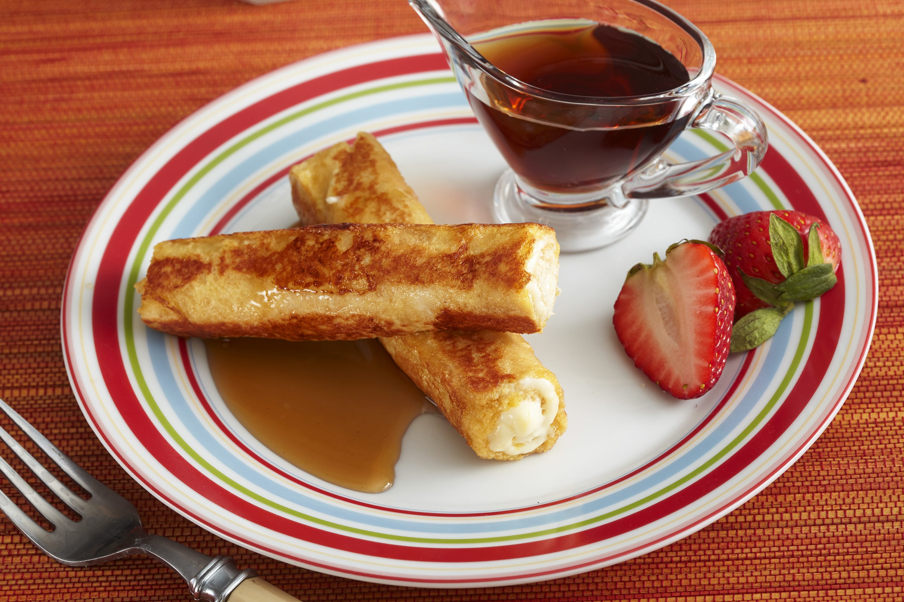 CheesecakeStuffed French Toast RollUps Philadelphia Recipes