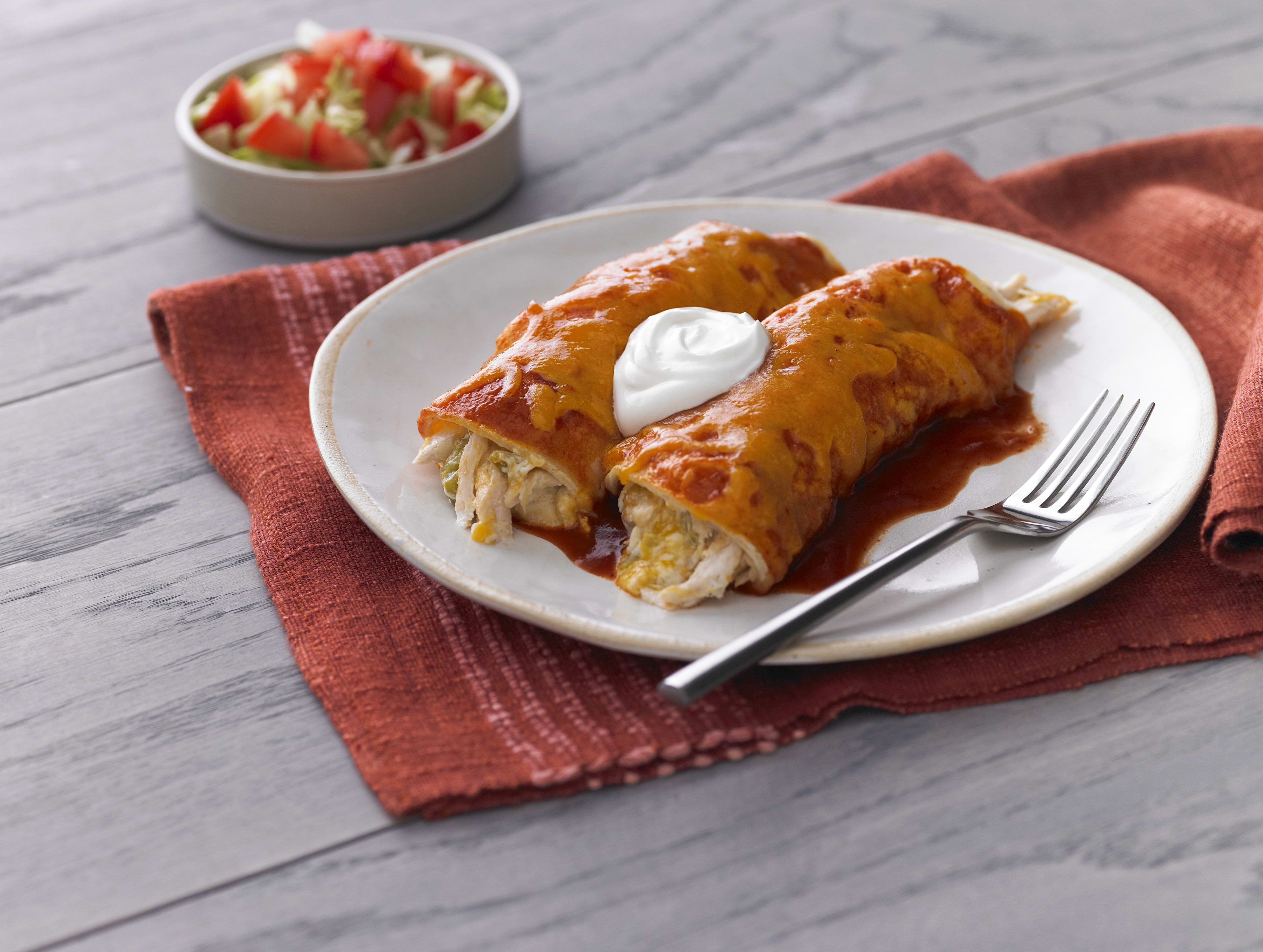 Green Chile Chicken Enchiladas Kraft Cheese Recipes Kraft Heinz