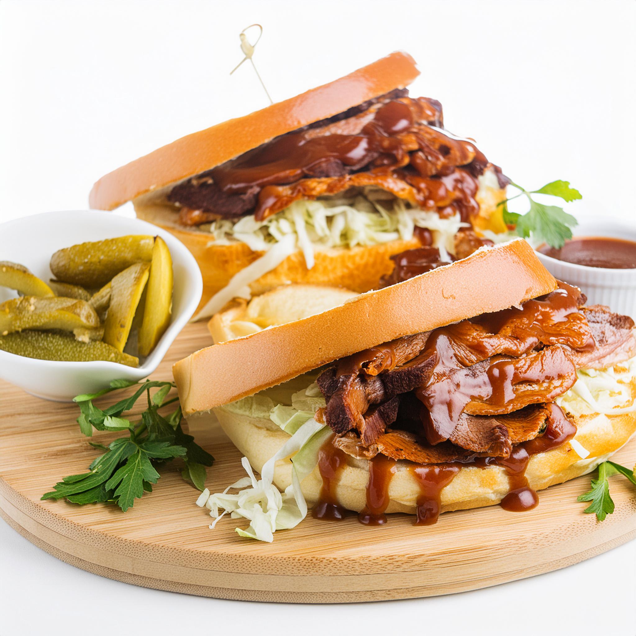 Braised Brisket Sandwich Platter