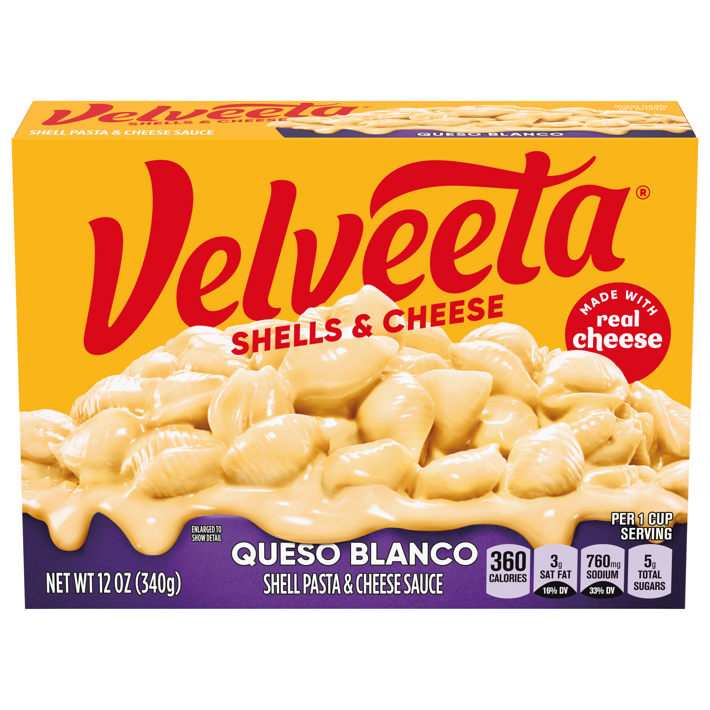 Shells & Cheese Queso Blanco Shell Pasta & Cheese Sauce