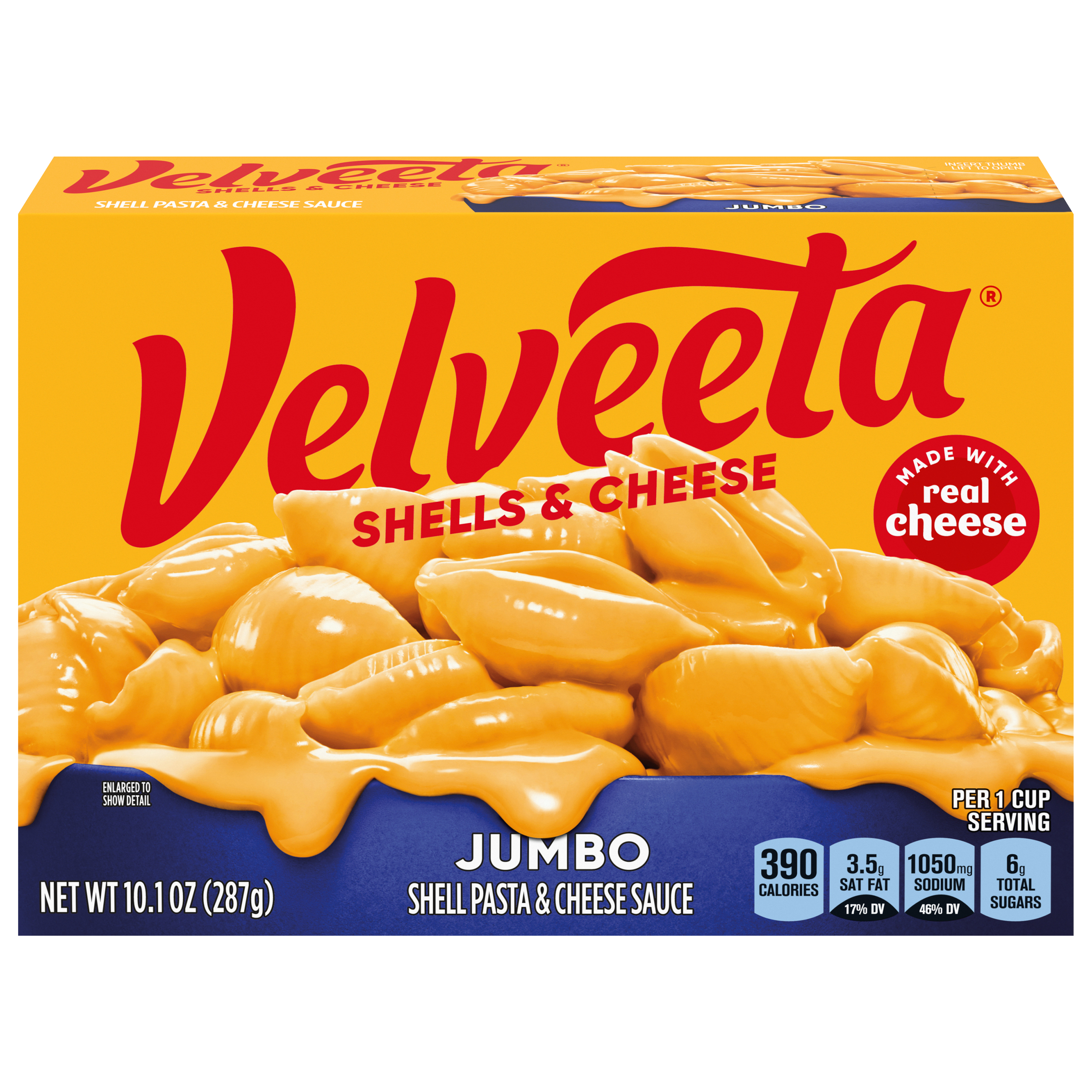 Shells & Cheese Jumbo Shell Pasta & Cheese Sauce Meal