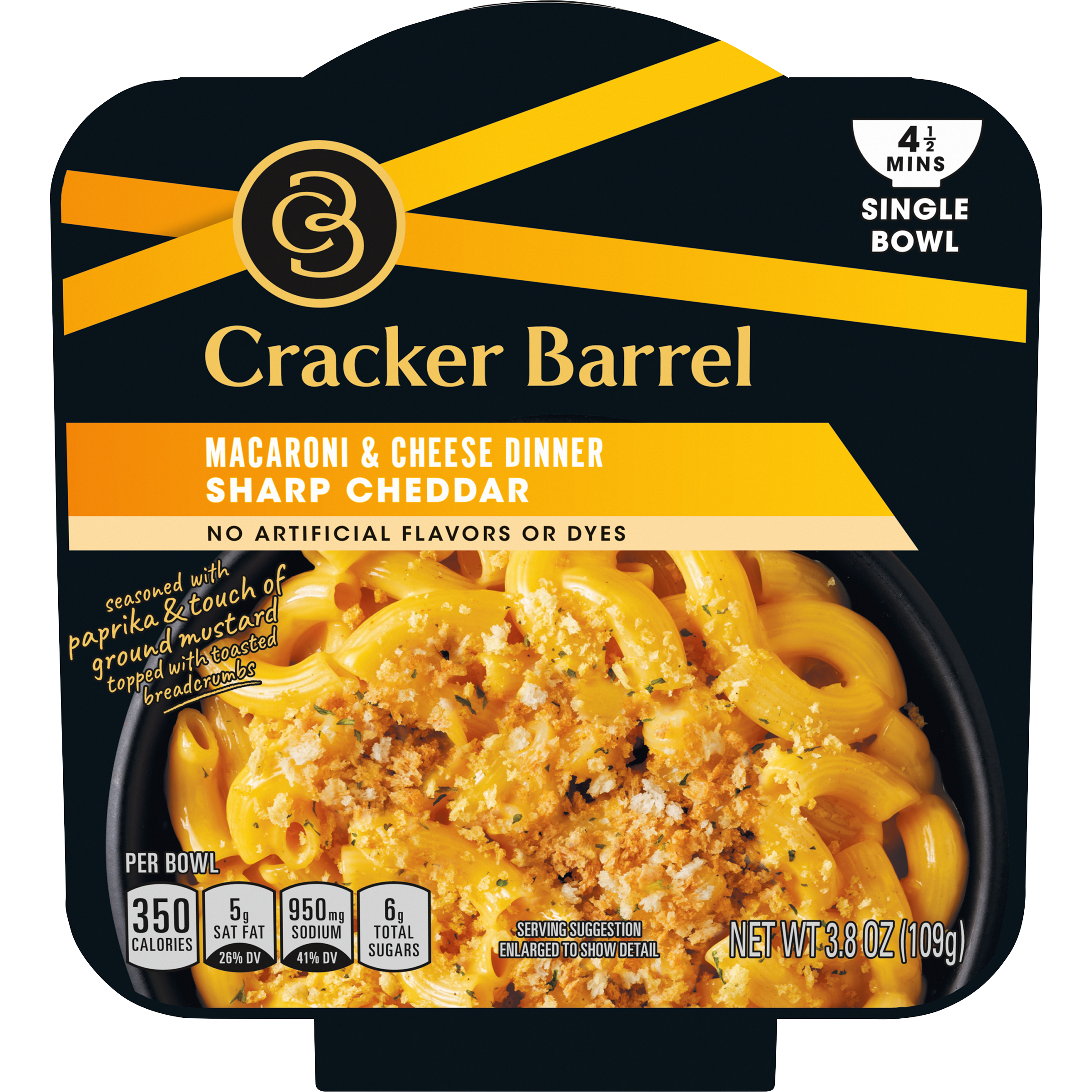 Sharp Cheddar Macaroni & Cheese Single Bowl Dinner