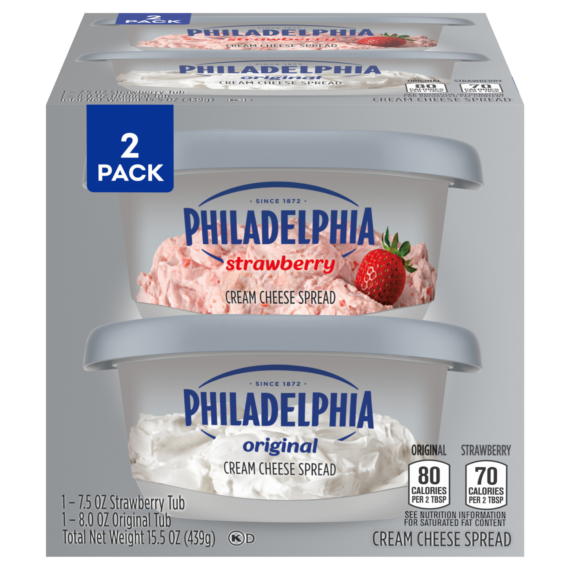 Original & Strawberry Cream Cheese Spread