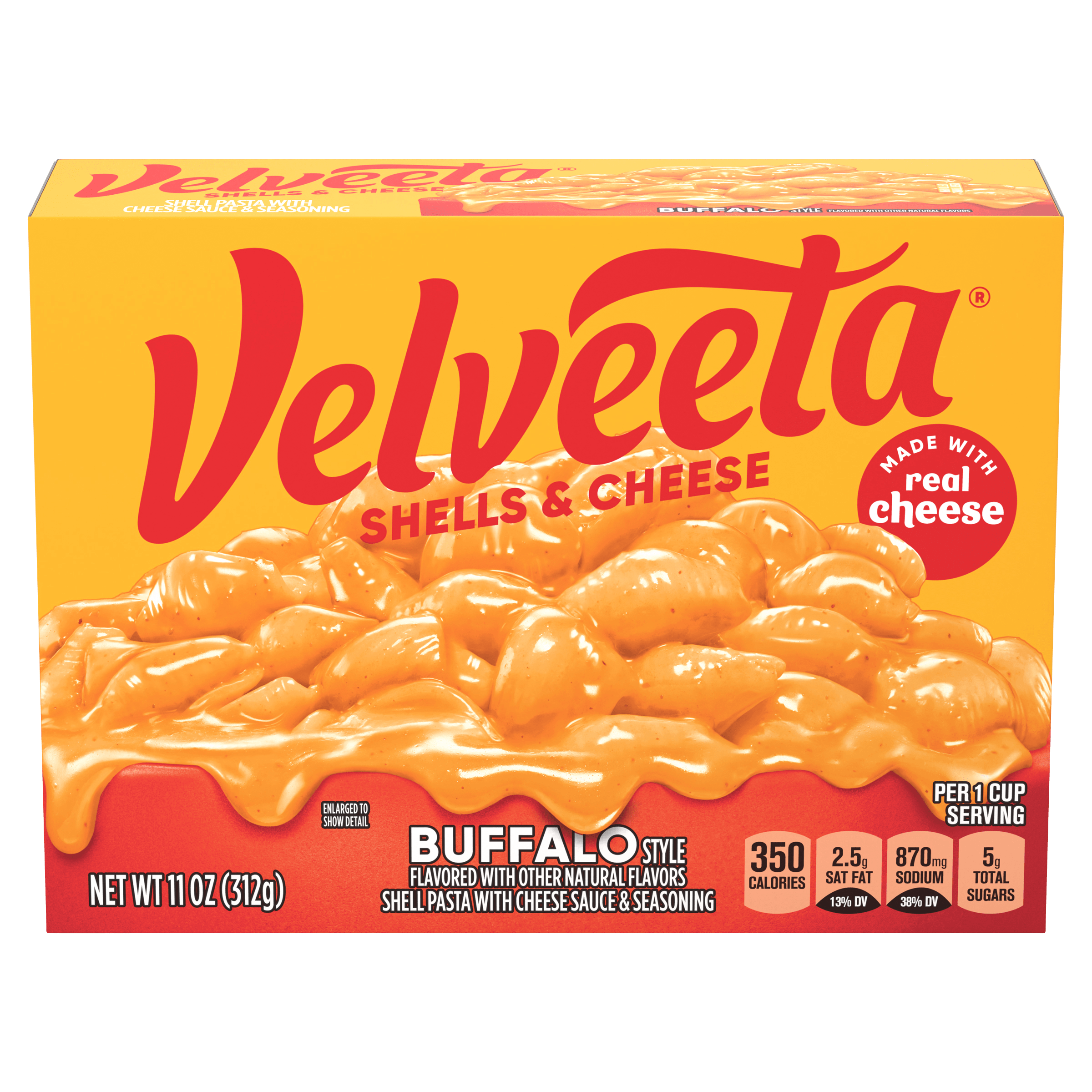 Buffalo Style Shells & Cheese