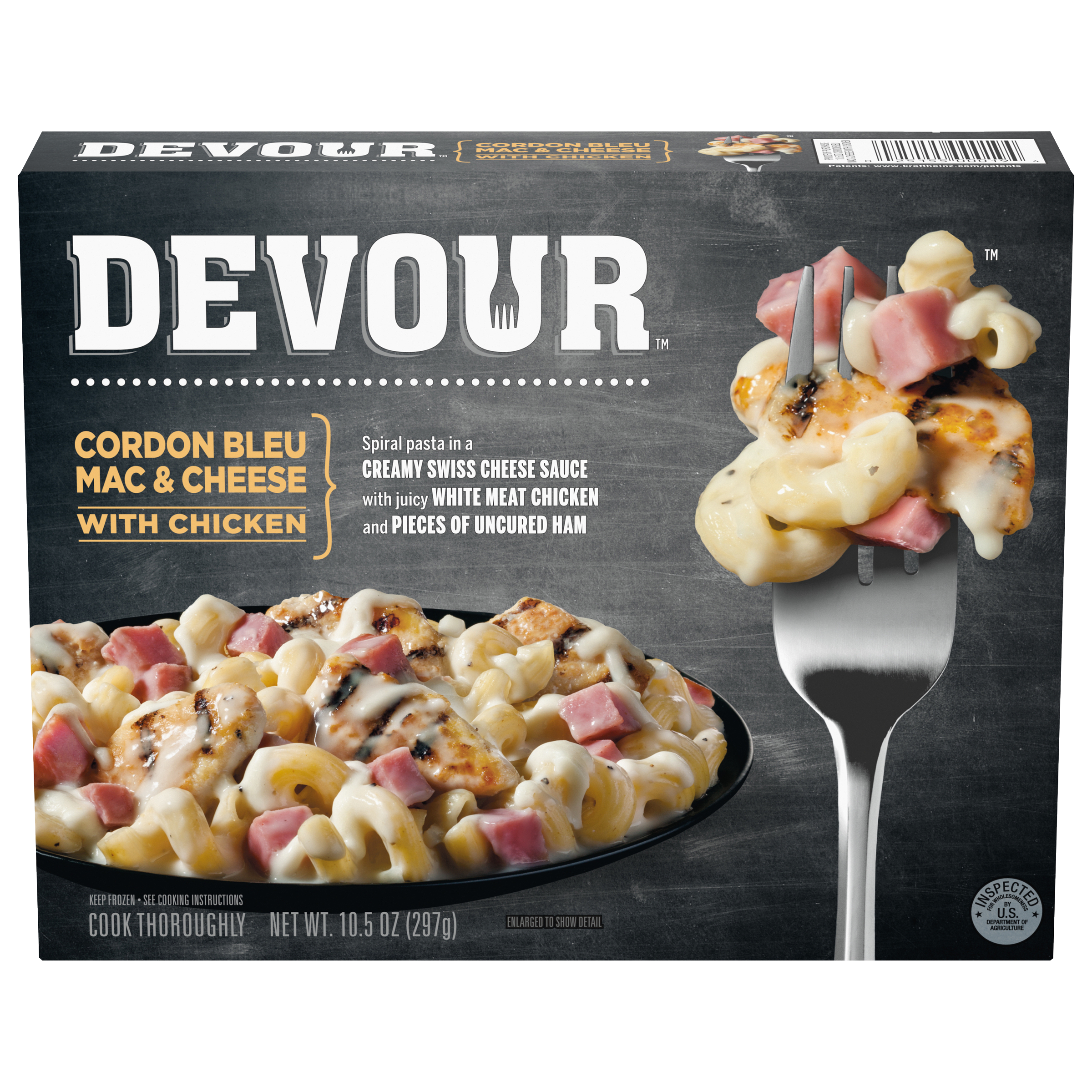 Chicken Cordon Bleu Mac & Cheese Frozen Meal