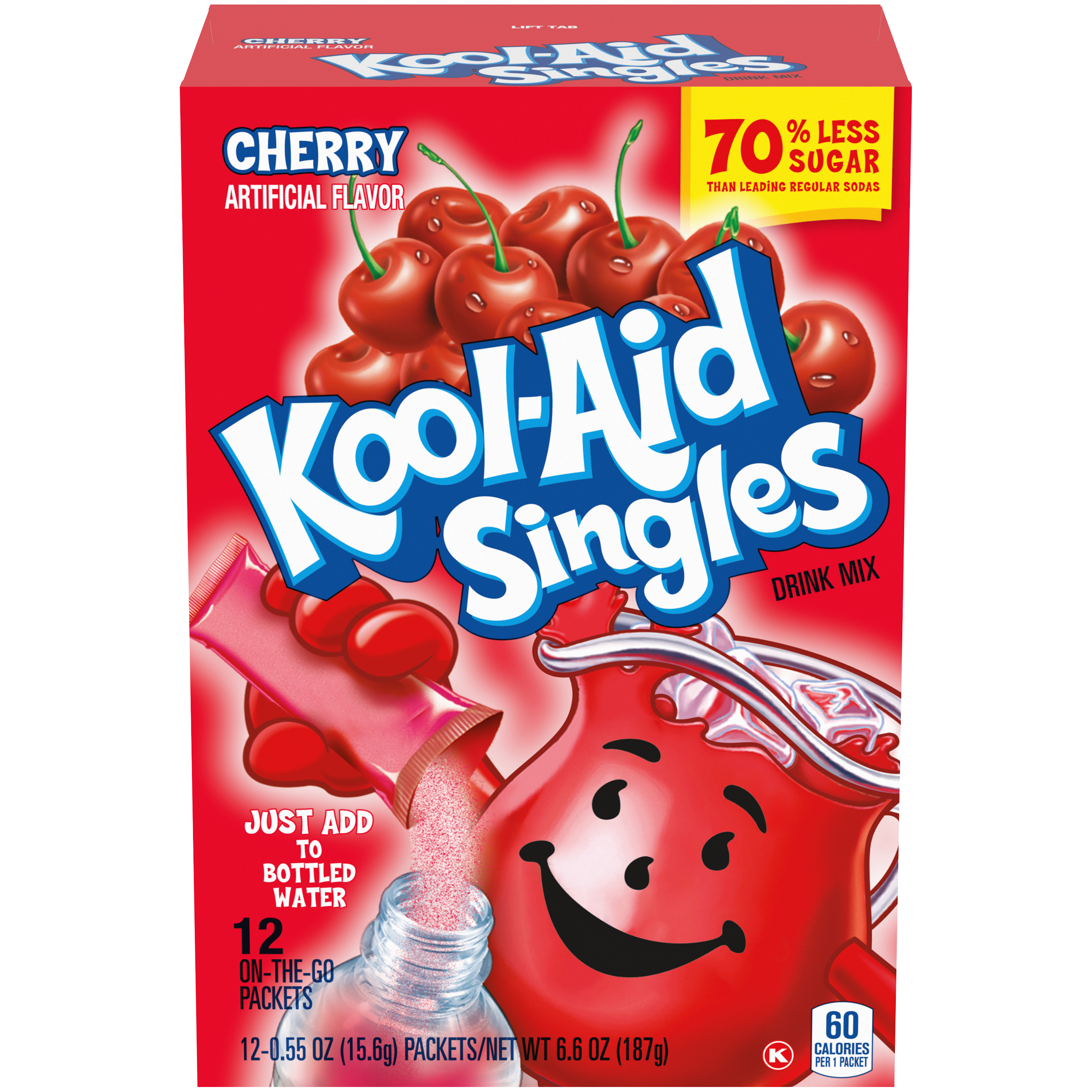 Singles Sugar-Sweetened Cherry Artificially Flavored Powdered Soft Drink Mix