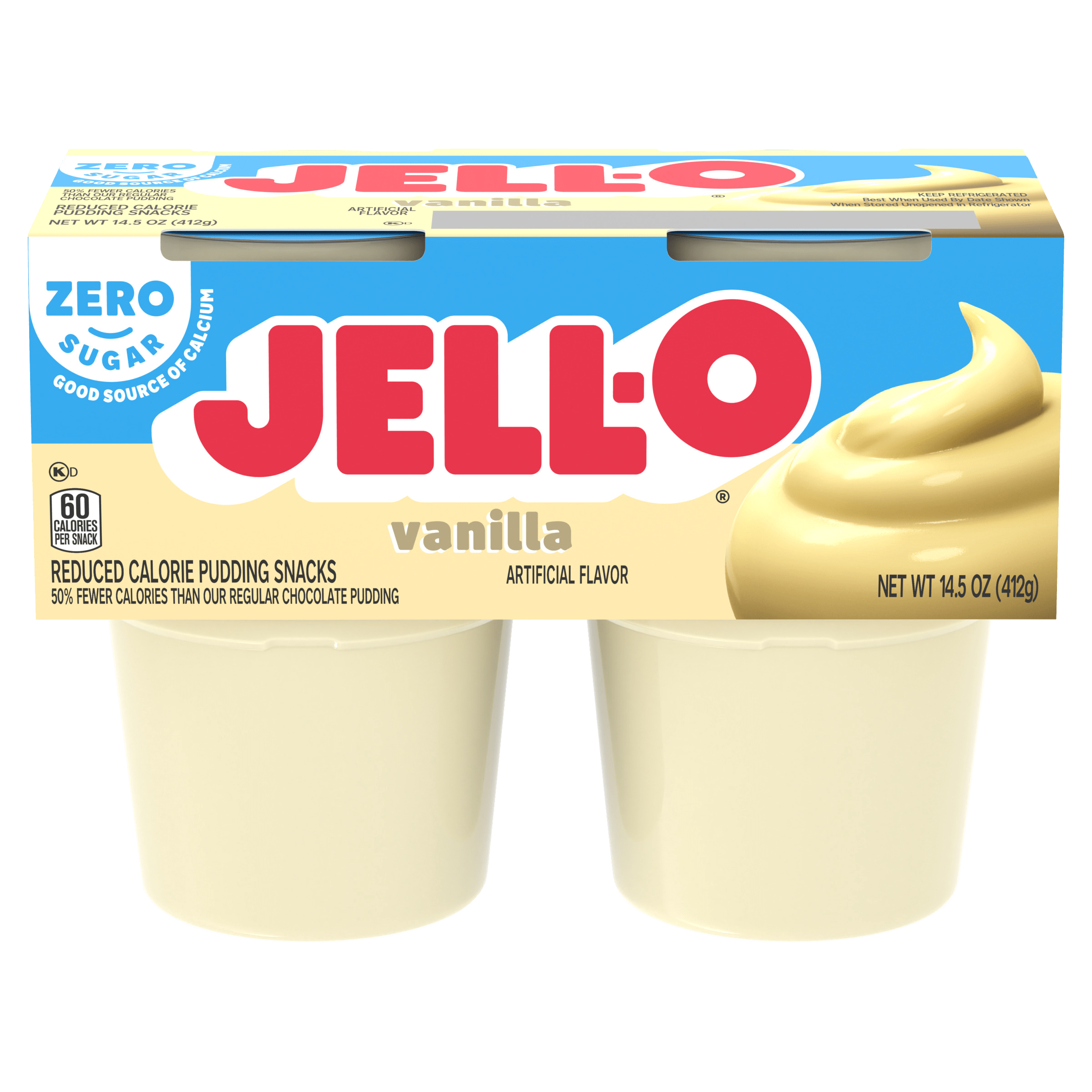 Zero Sugar Vanilla Pudding Snack Cups