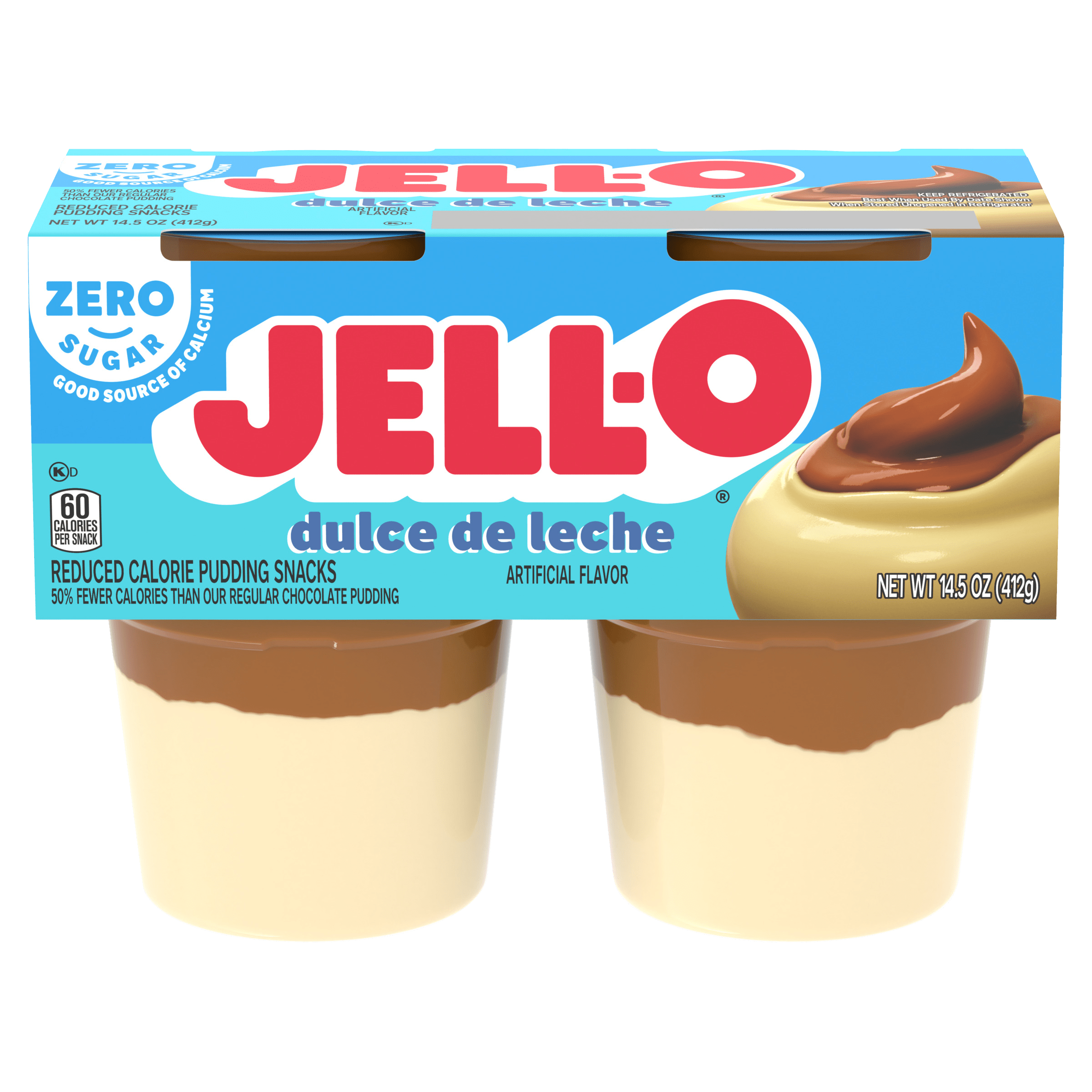 Zero Sugar Dulce De Leche Pudding Snack Cups