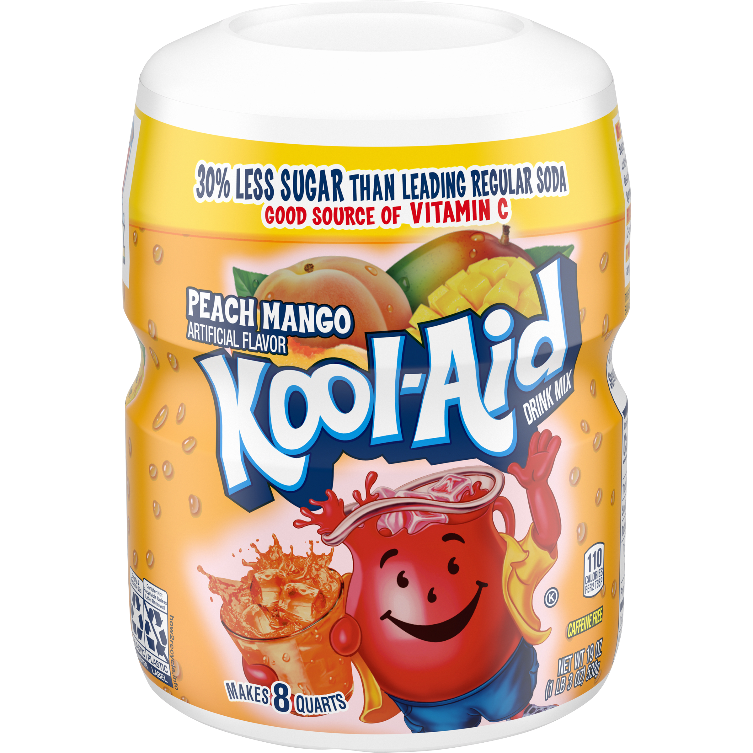 Sugar-Sweetened Peach Mango Artificially Flavored Powdered Soft Drink Mix