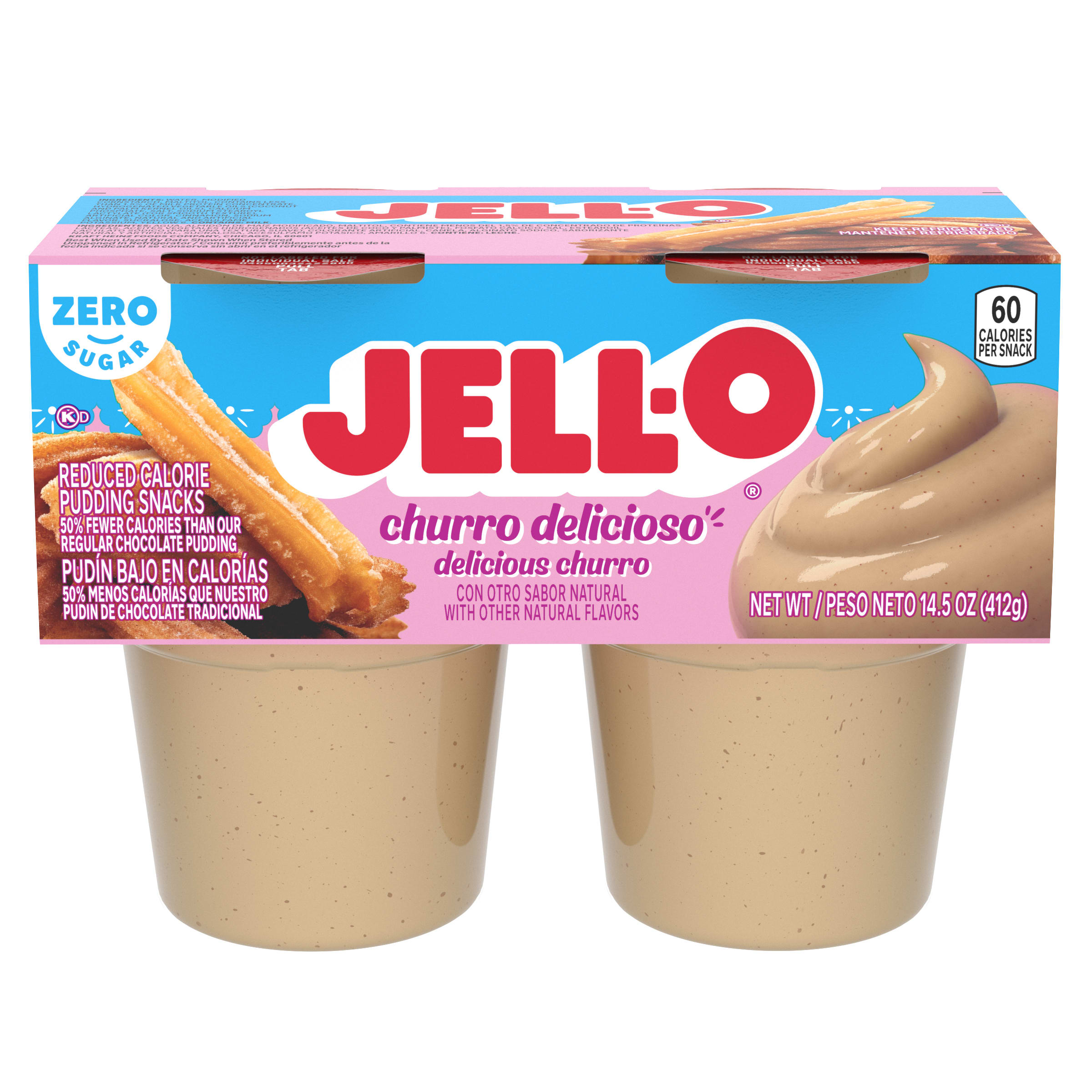 Zero Sugar Churro Delicioso Ready-to-Eat Pudding Snack Cups