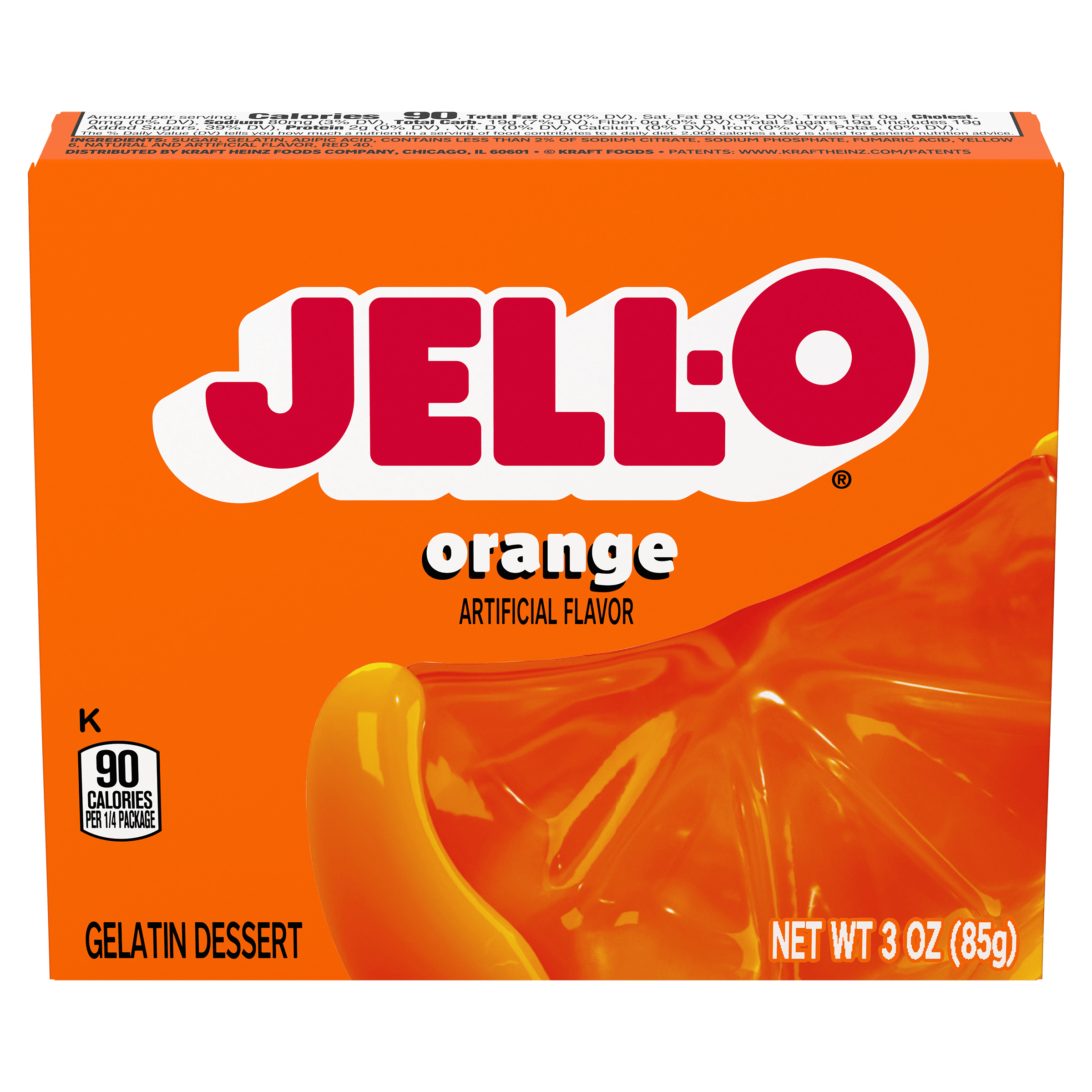 Orange Gelatin Dessert Mix