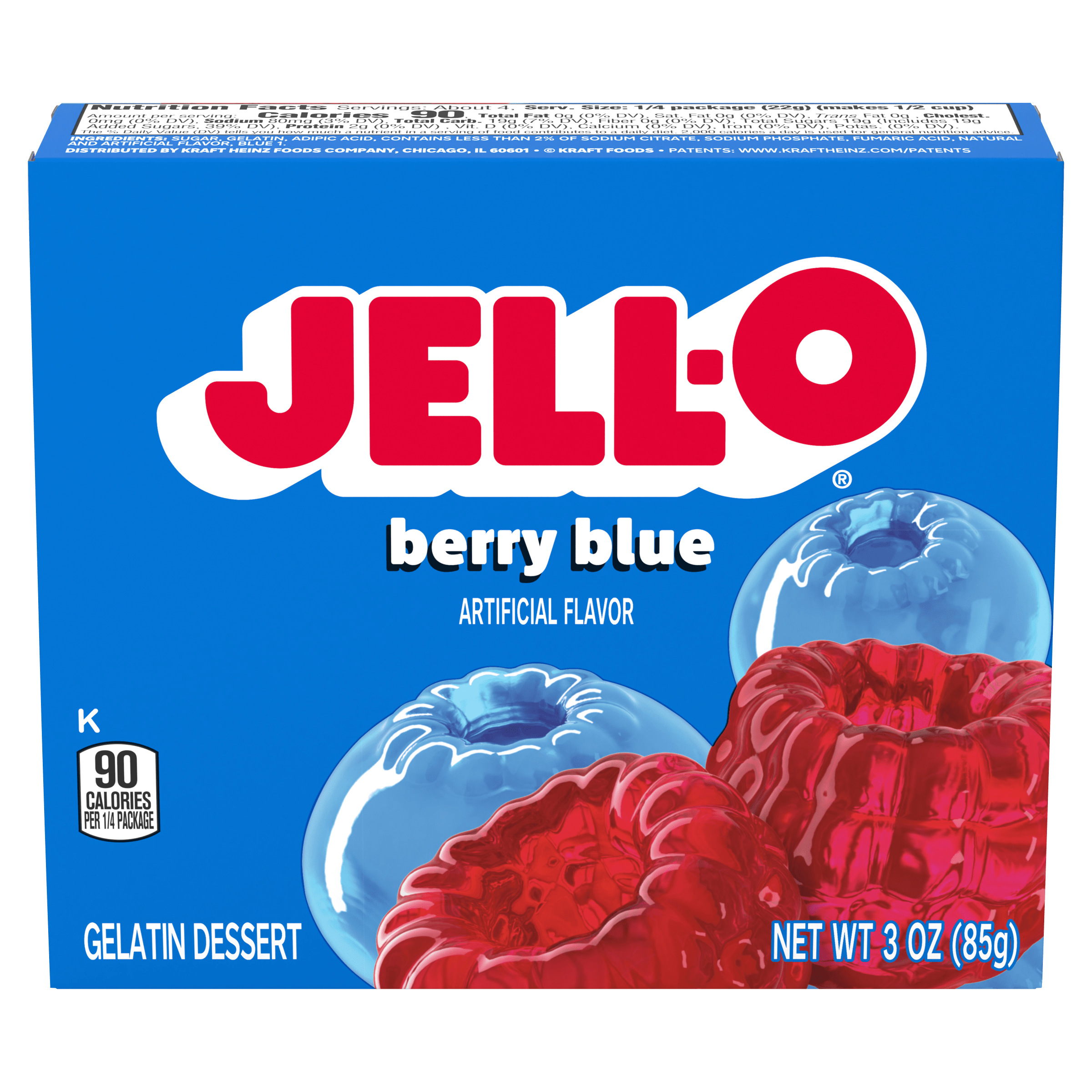 Berry Blue Gelatin Dessert Mix