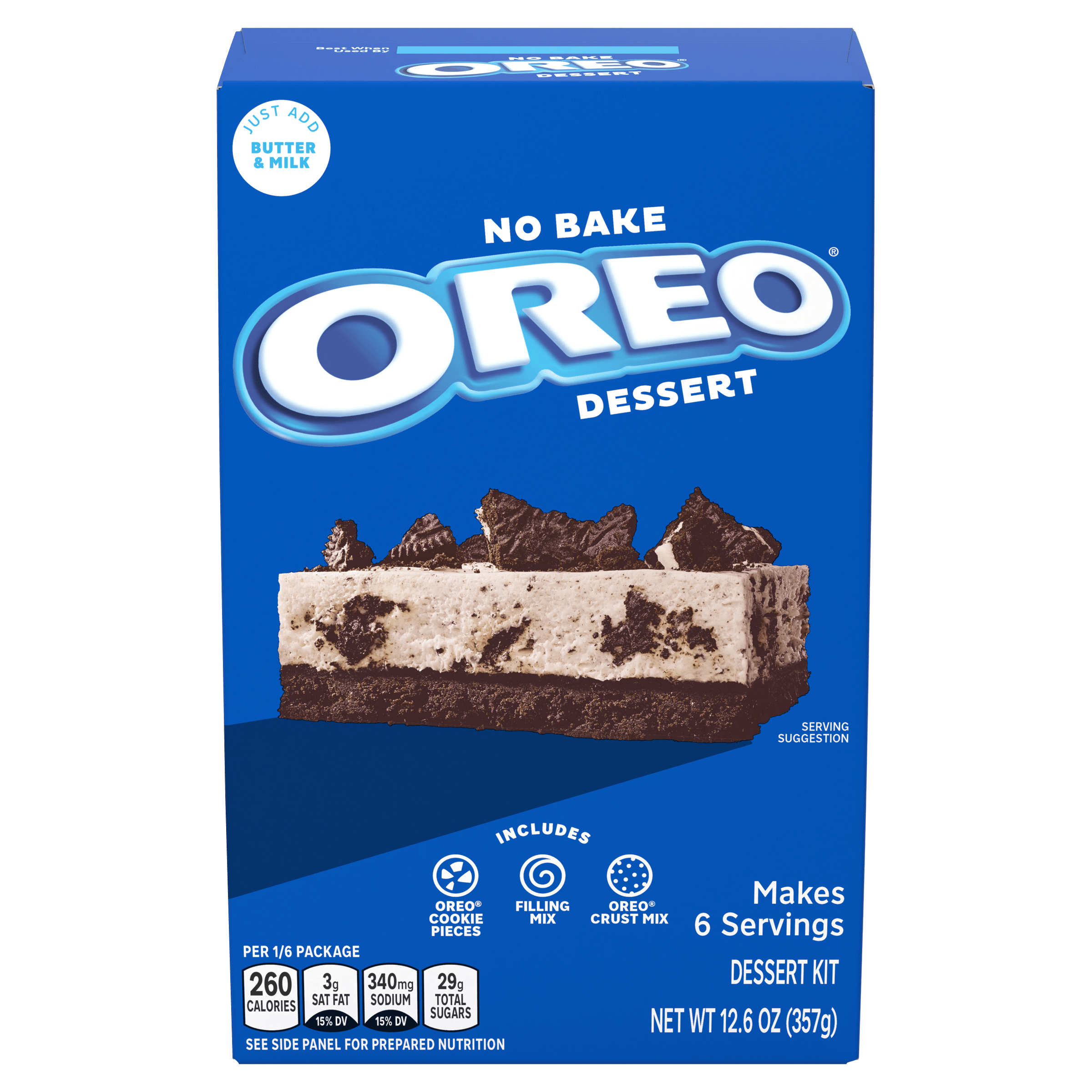 Oreo Dessert Kit with Filling Mix, Crust Mix & Cookie Pieces