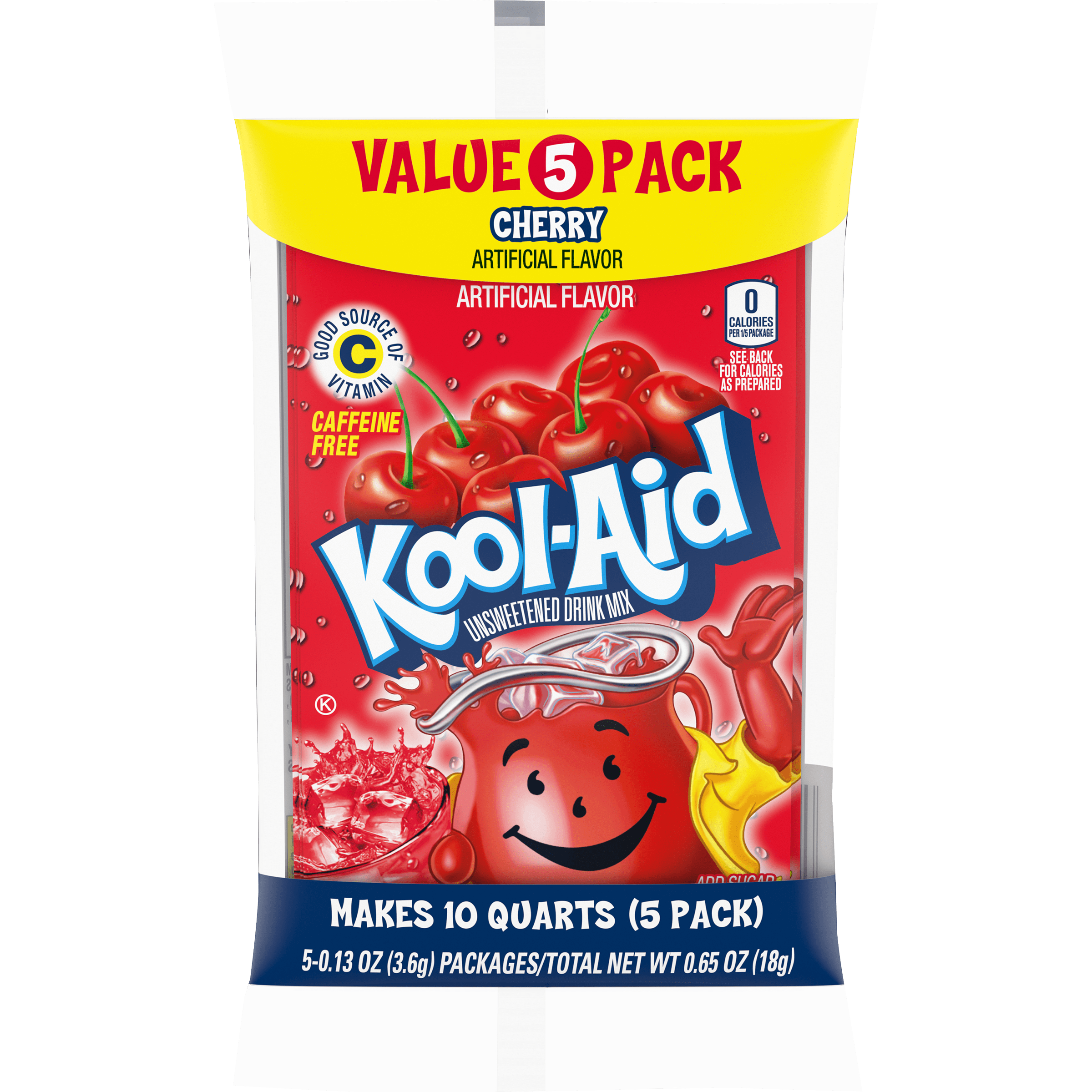 Unsweetened Cherry Artificially Flavored Powdered Soft Drink Mix Value Pack