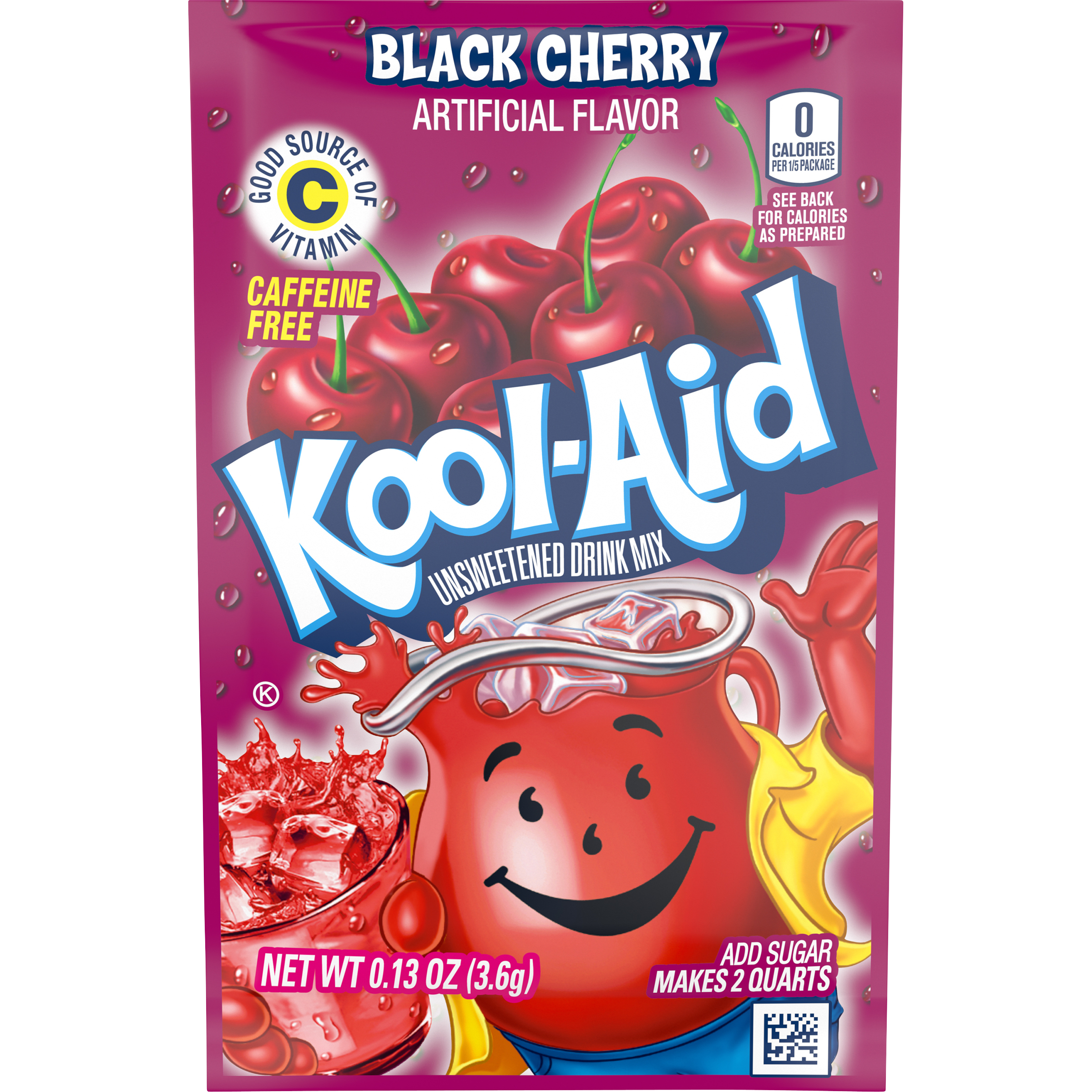 Unsweetened Black Cherry Artificially Flavored Powdered Soft Drink Mix