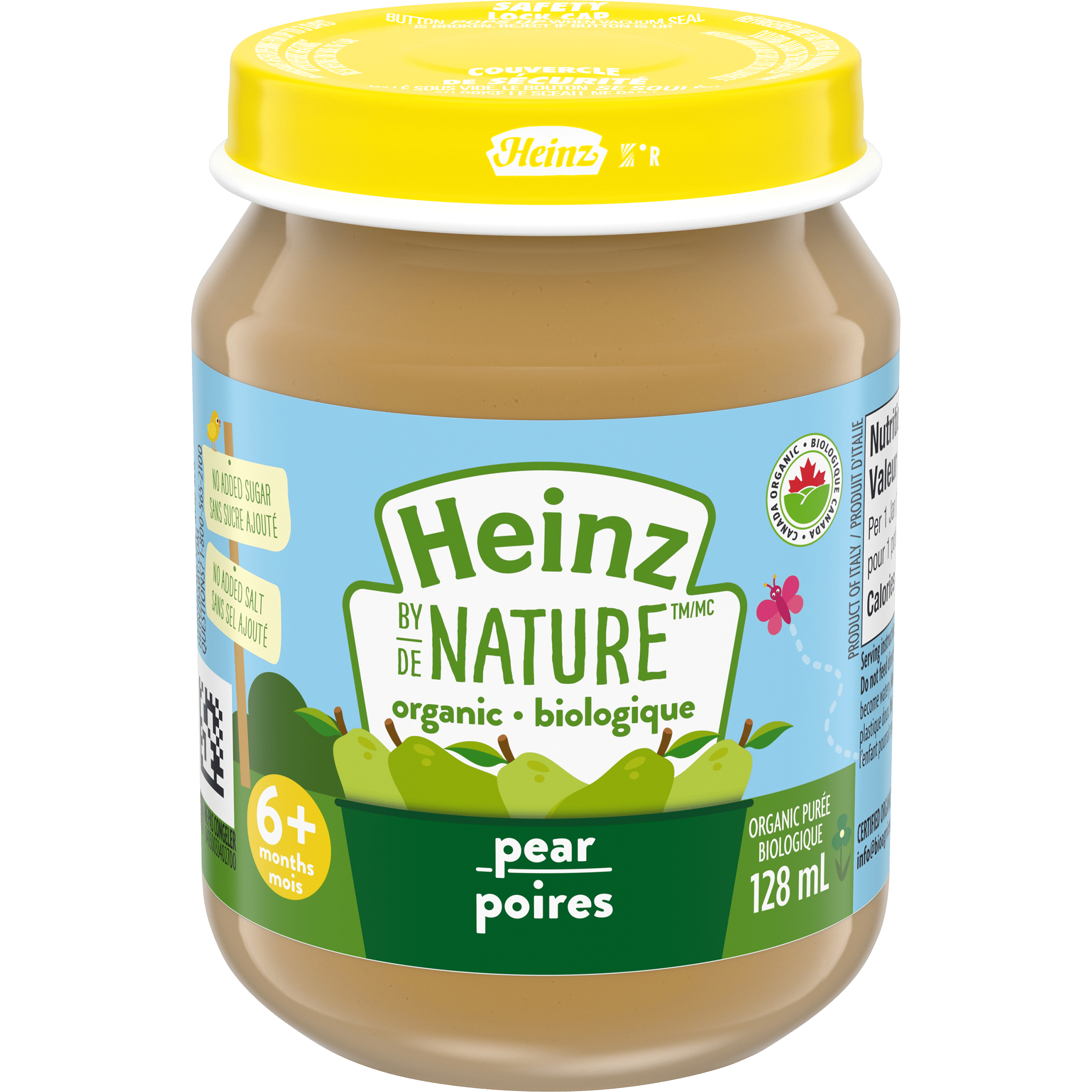 Aliments biologiques pour bébés – Poires en purée