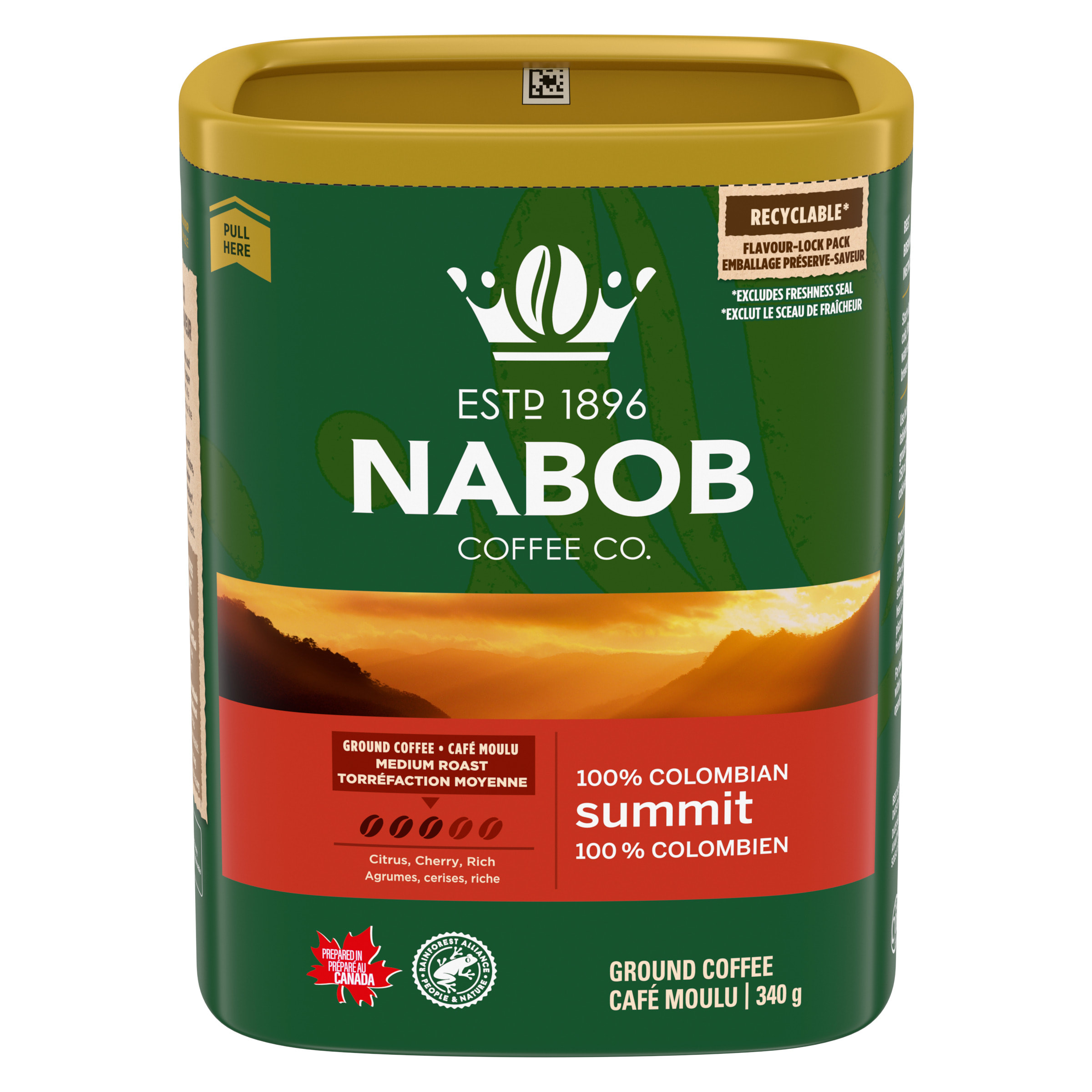 Nabob Medium Roast 100% Colombian Summit Ground Coffee