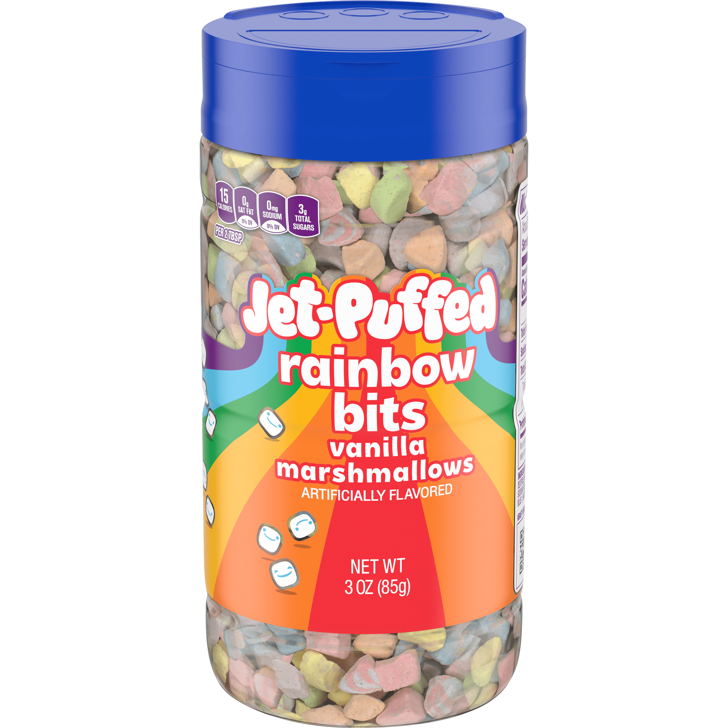 Rainbow Vanilla Marshmallow Bits