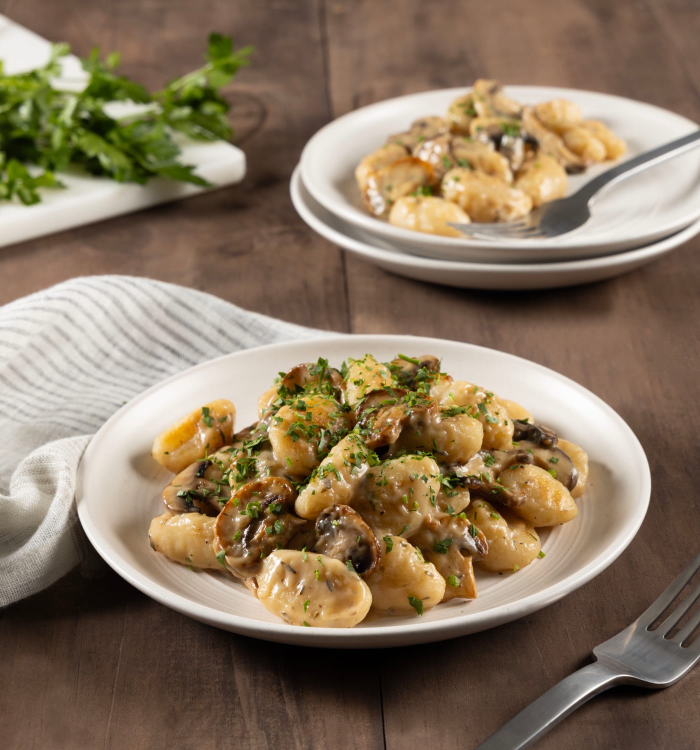 Creamy Mushroom Gnocchi Skillet 