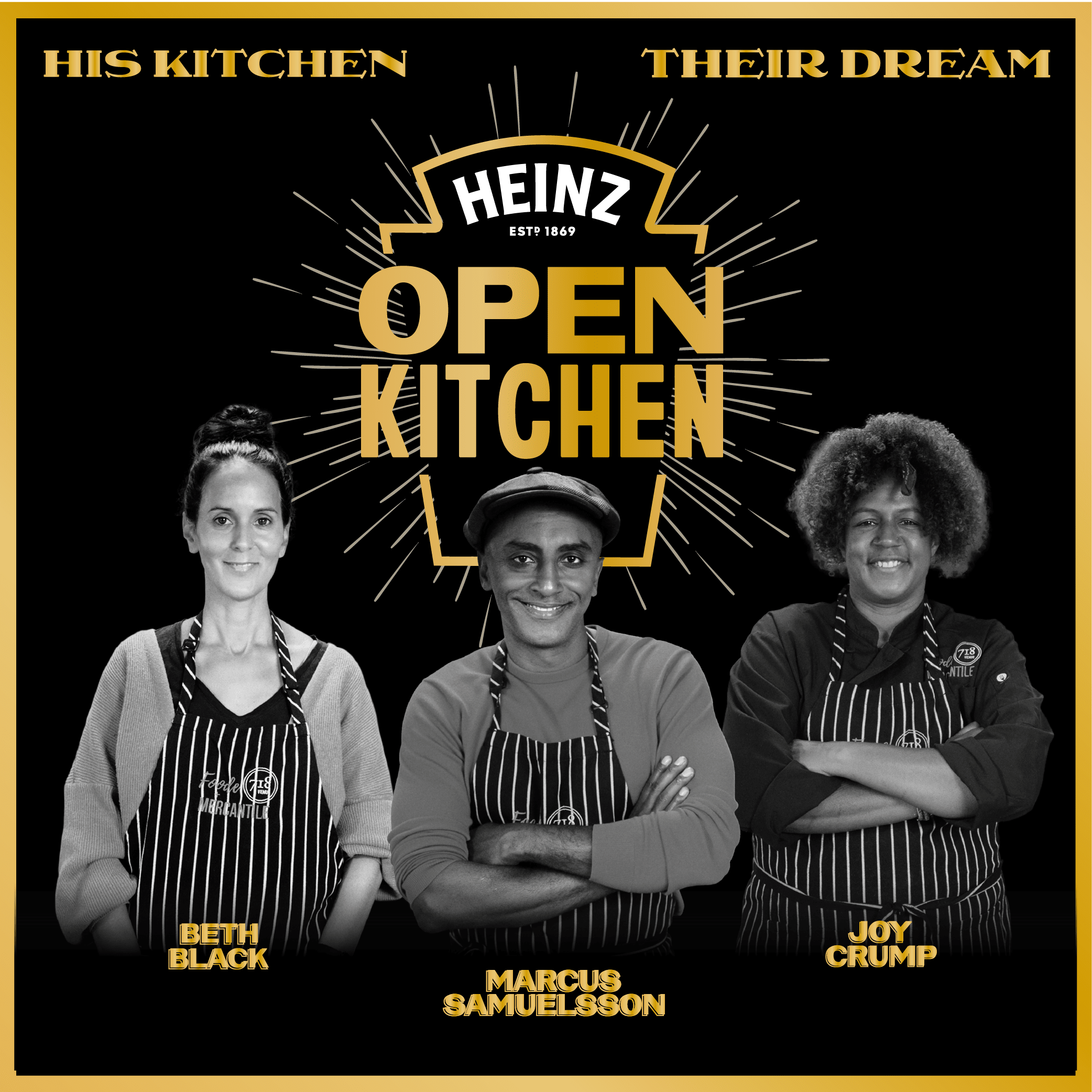 Three chefs present Open Kitchen from Heinz.