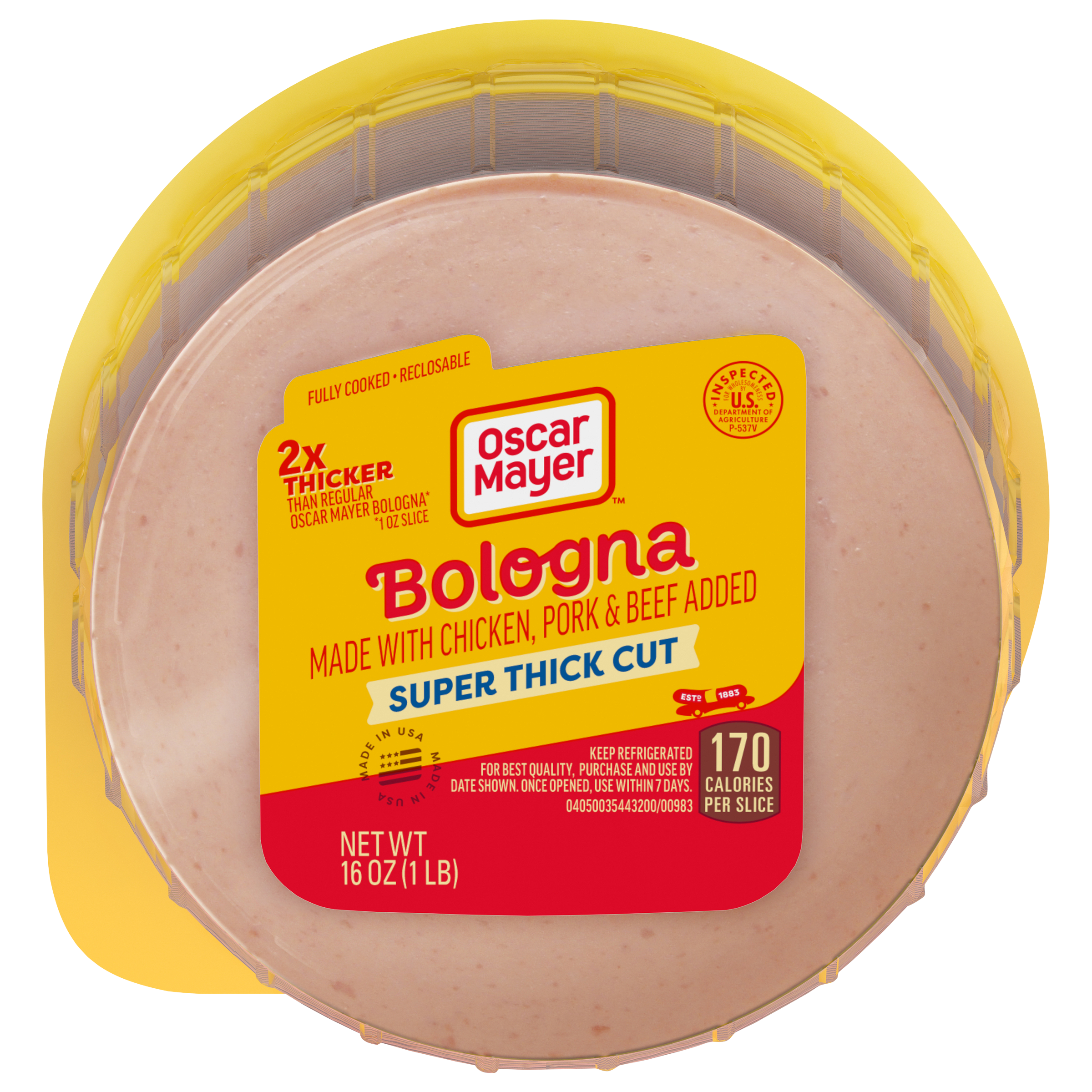 2X Thicker Super Thick Cut Bologna Sliced Lunch Meat