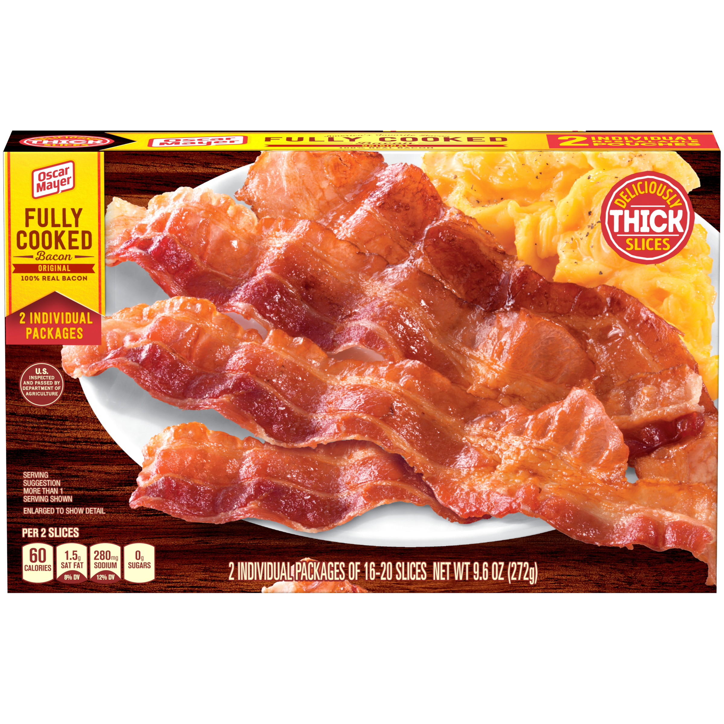 Original Fully Cooked Thick Sliced Bacon