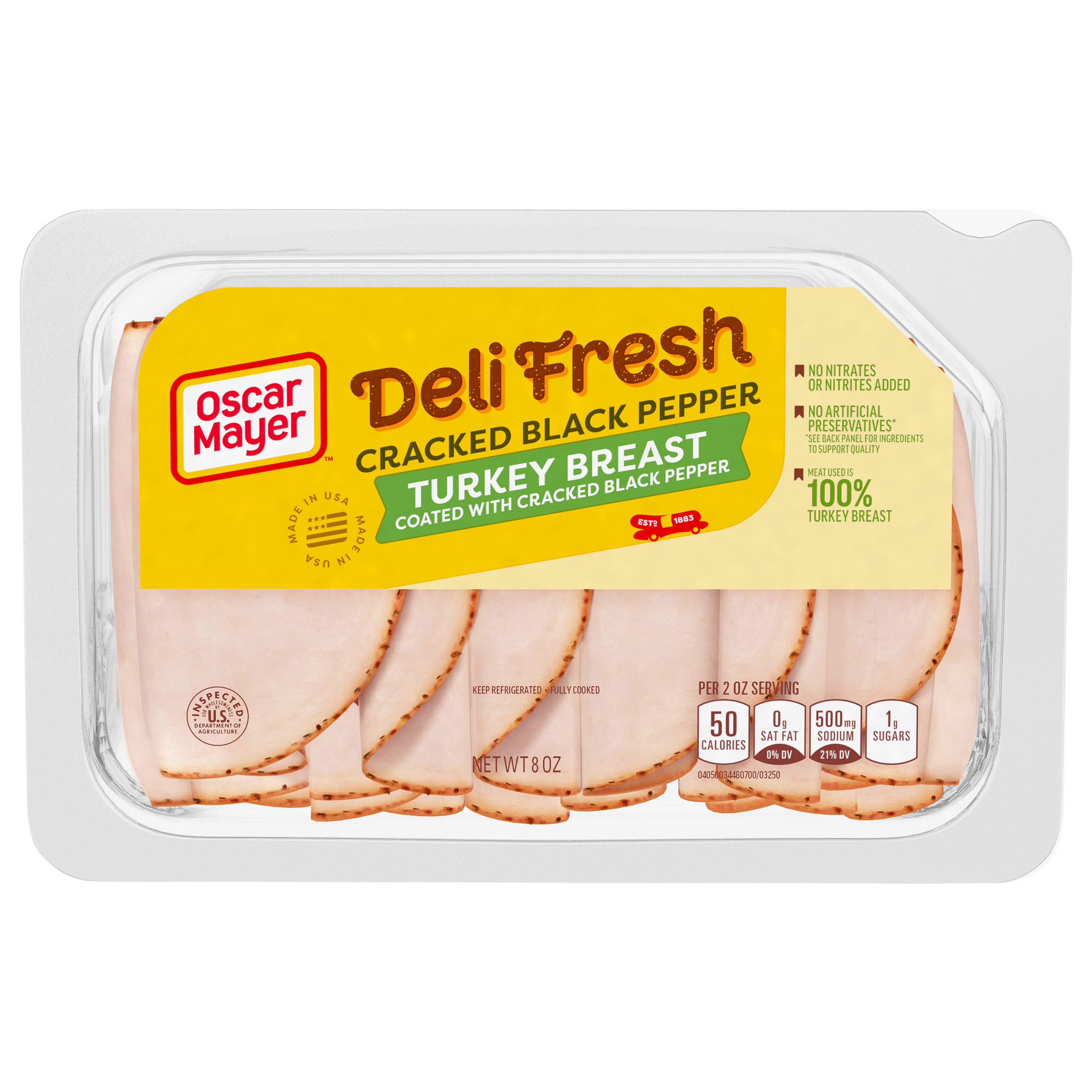 Cracked Black Pepper Turkey Breast Sliced Lunch Meat