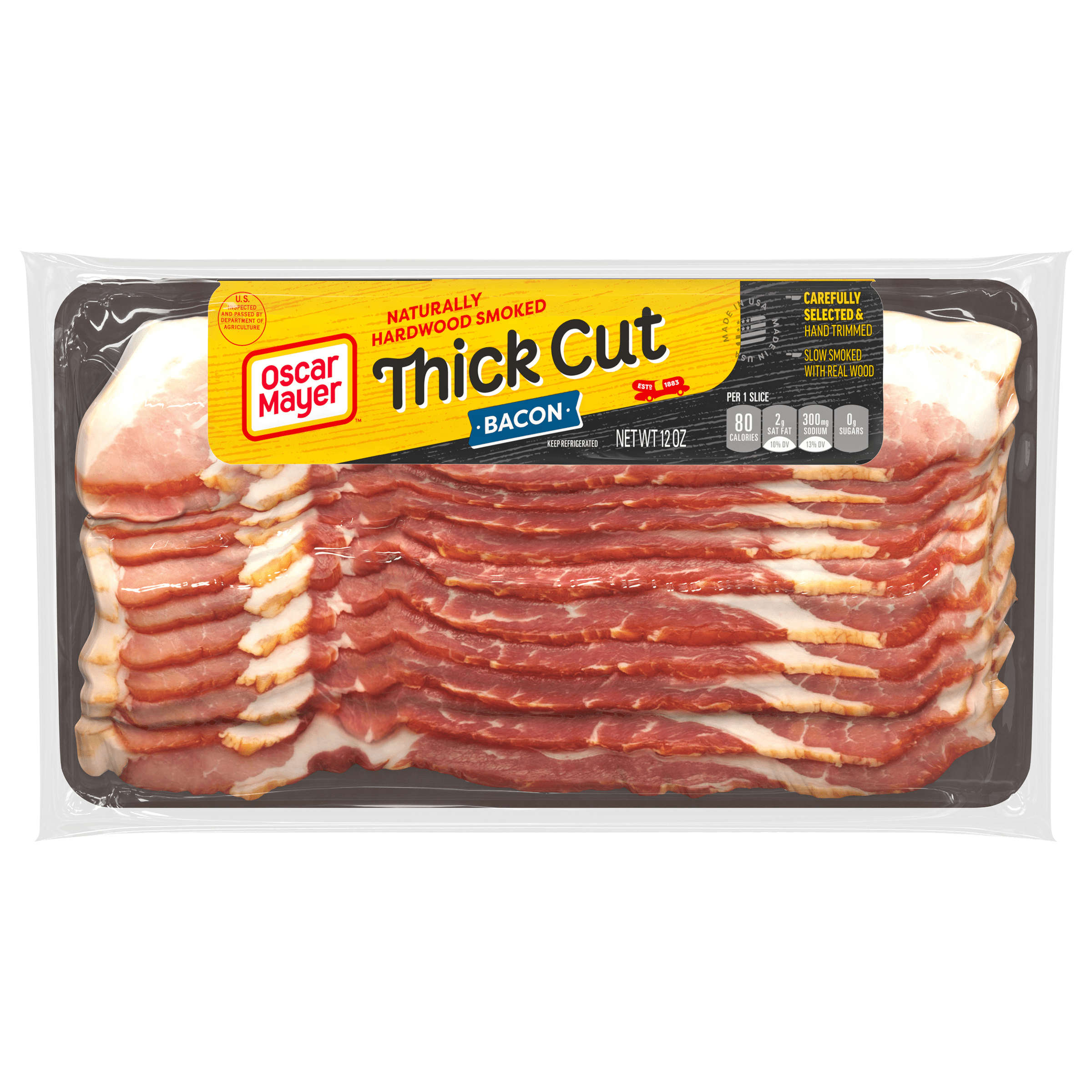 Naturally Hardwood Smoked Thick Cut Bacon