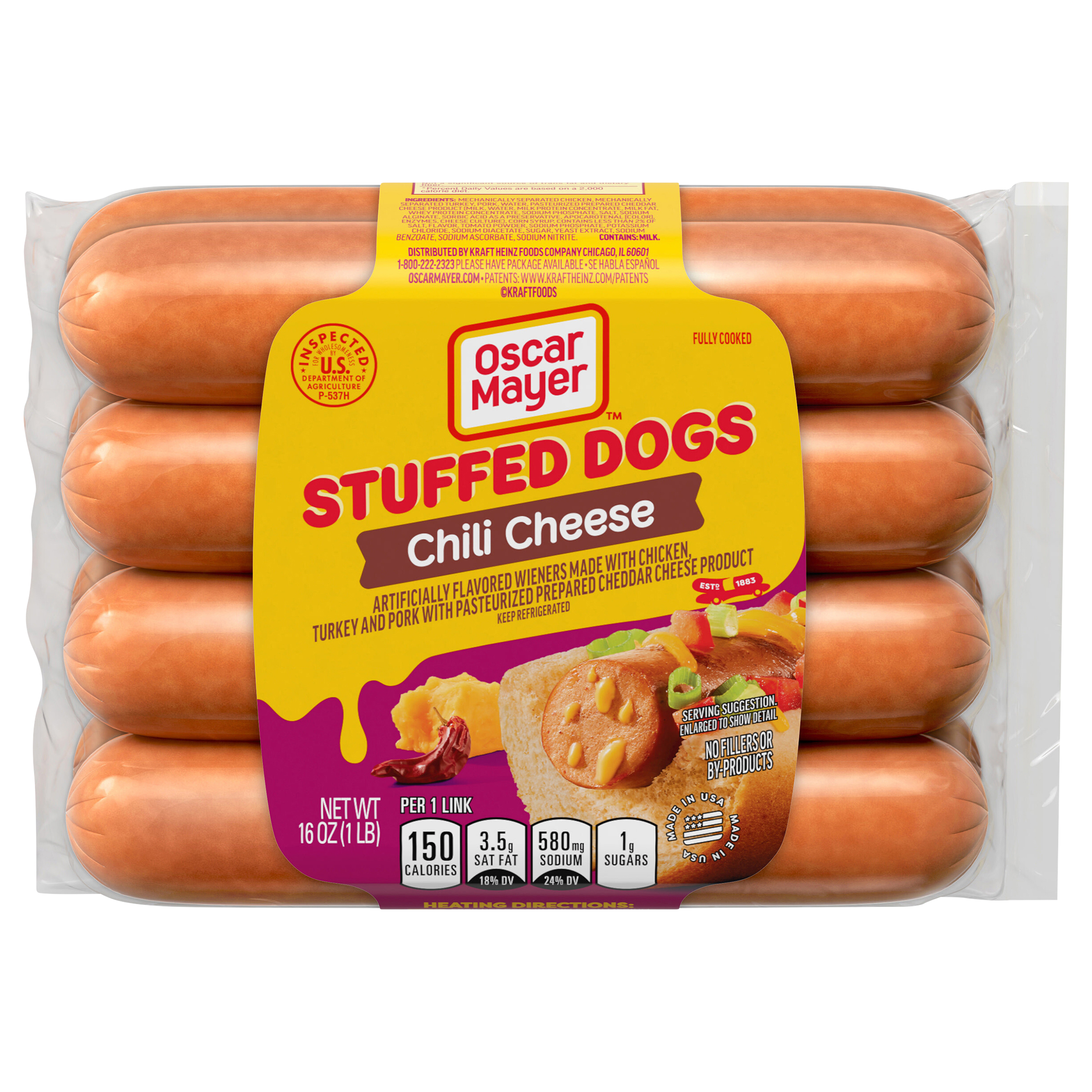 Chili Cheese Stuffed Dogs