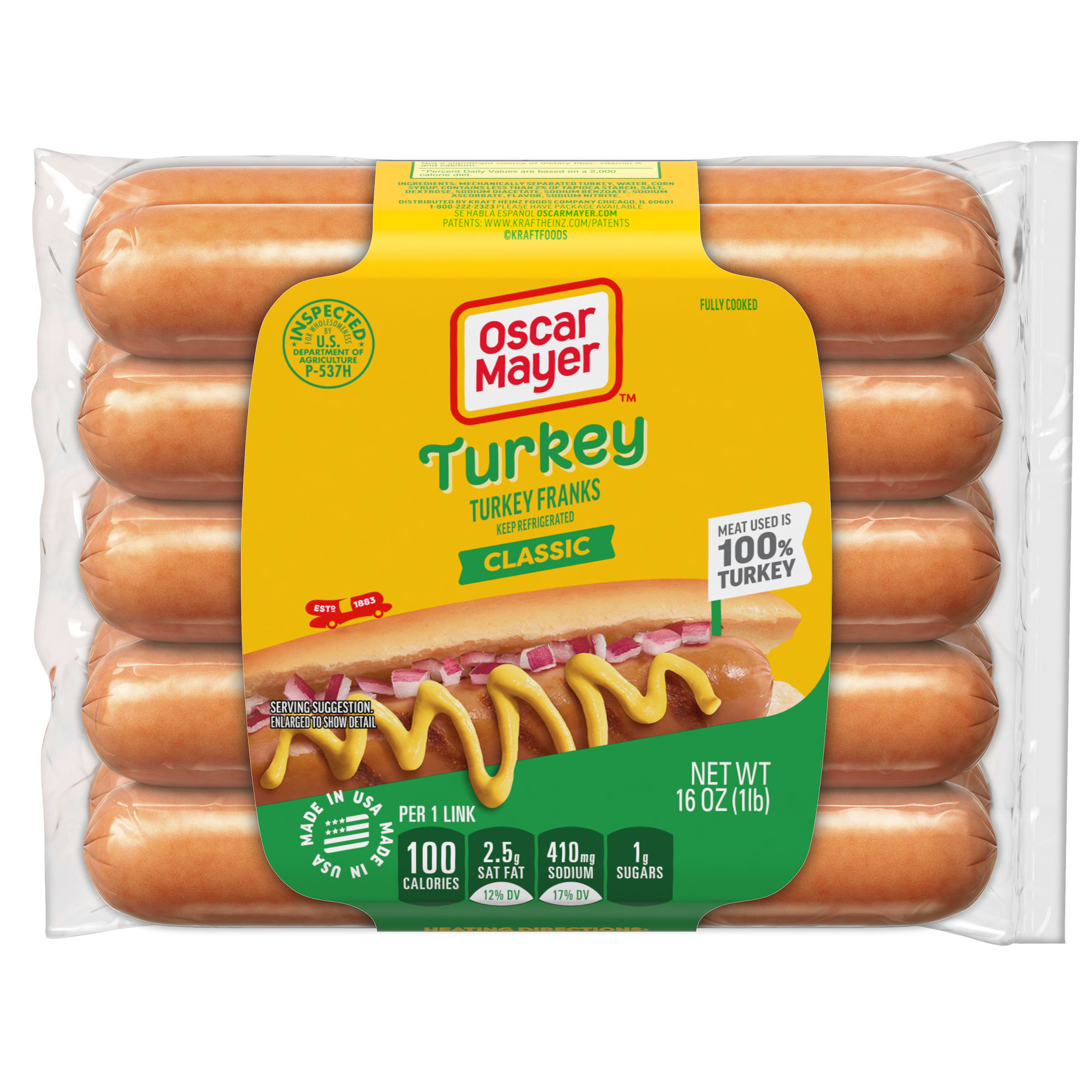 Turkey Uncured Franks Hot Dogs